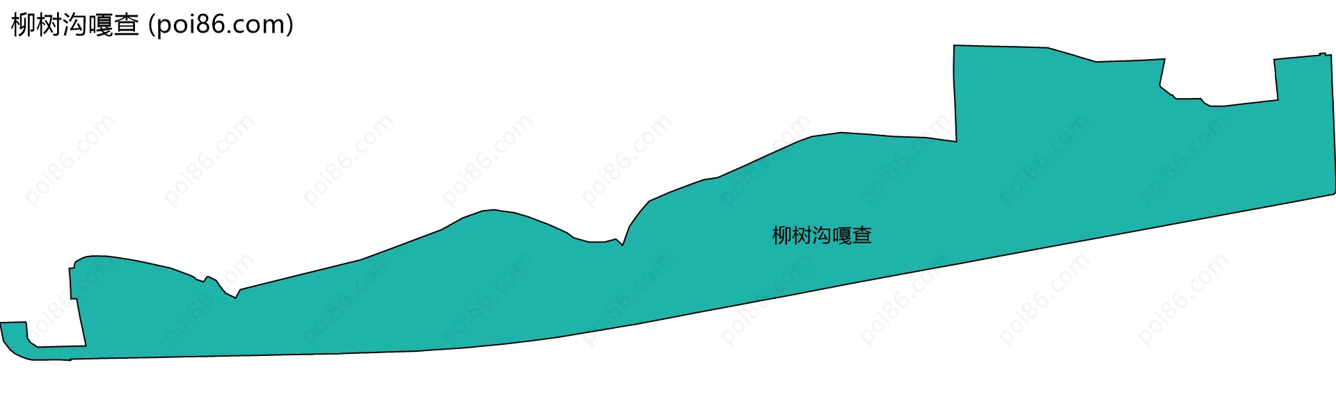 柳树沟嘎查边界地图