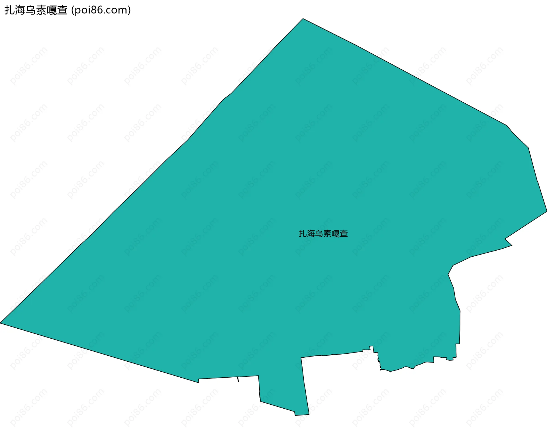 扎海乌素嘎查边界地图