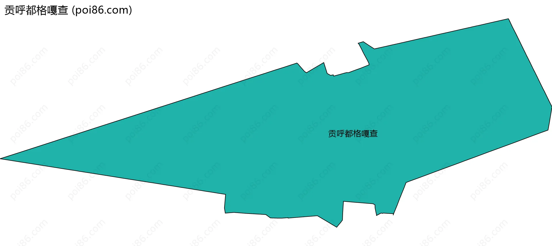 贡呼都格嘎查边界地图