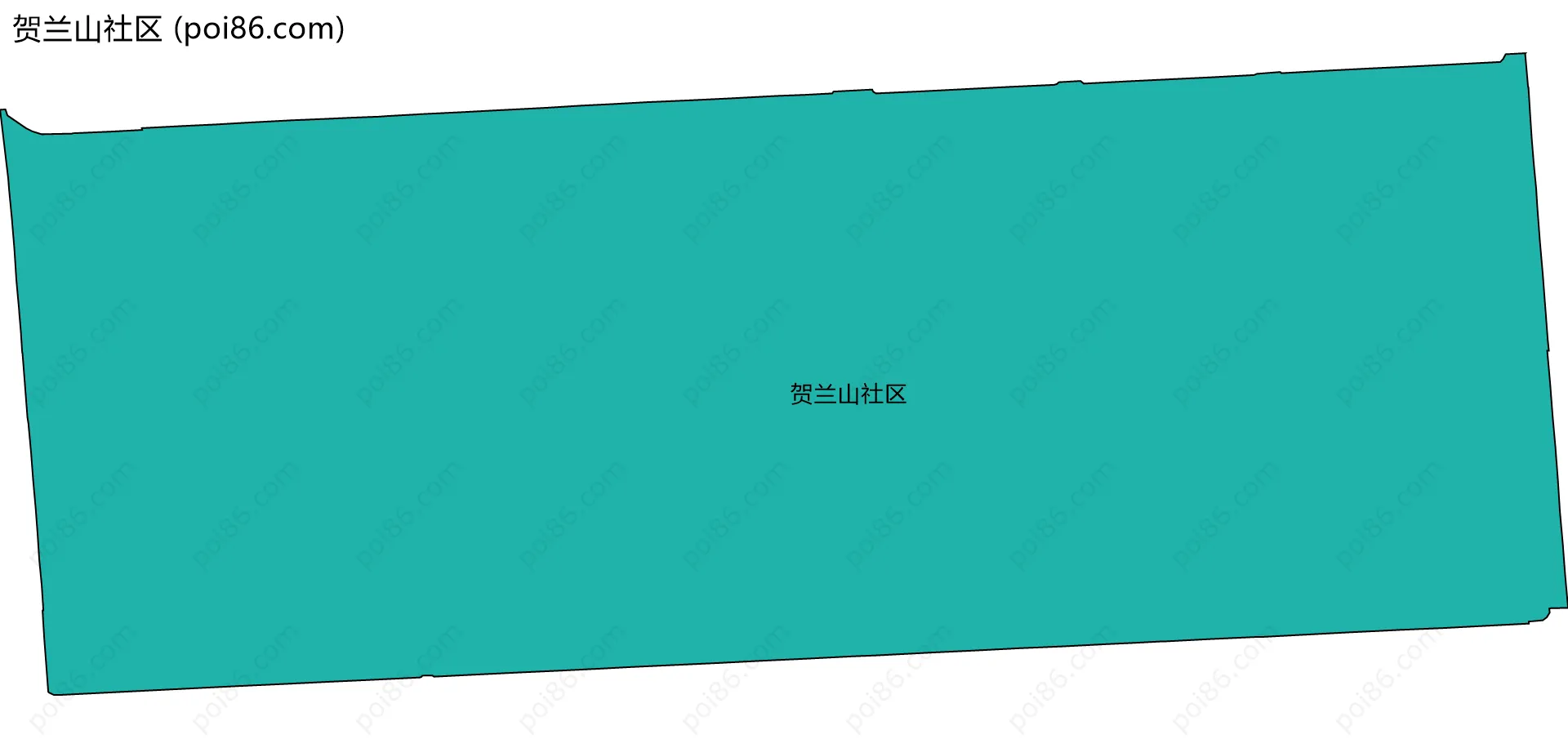 贺兰山社区边界地图