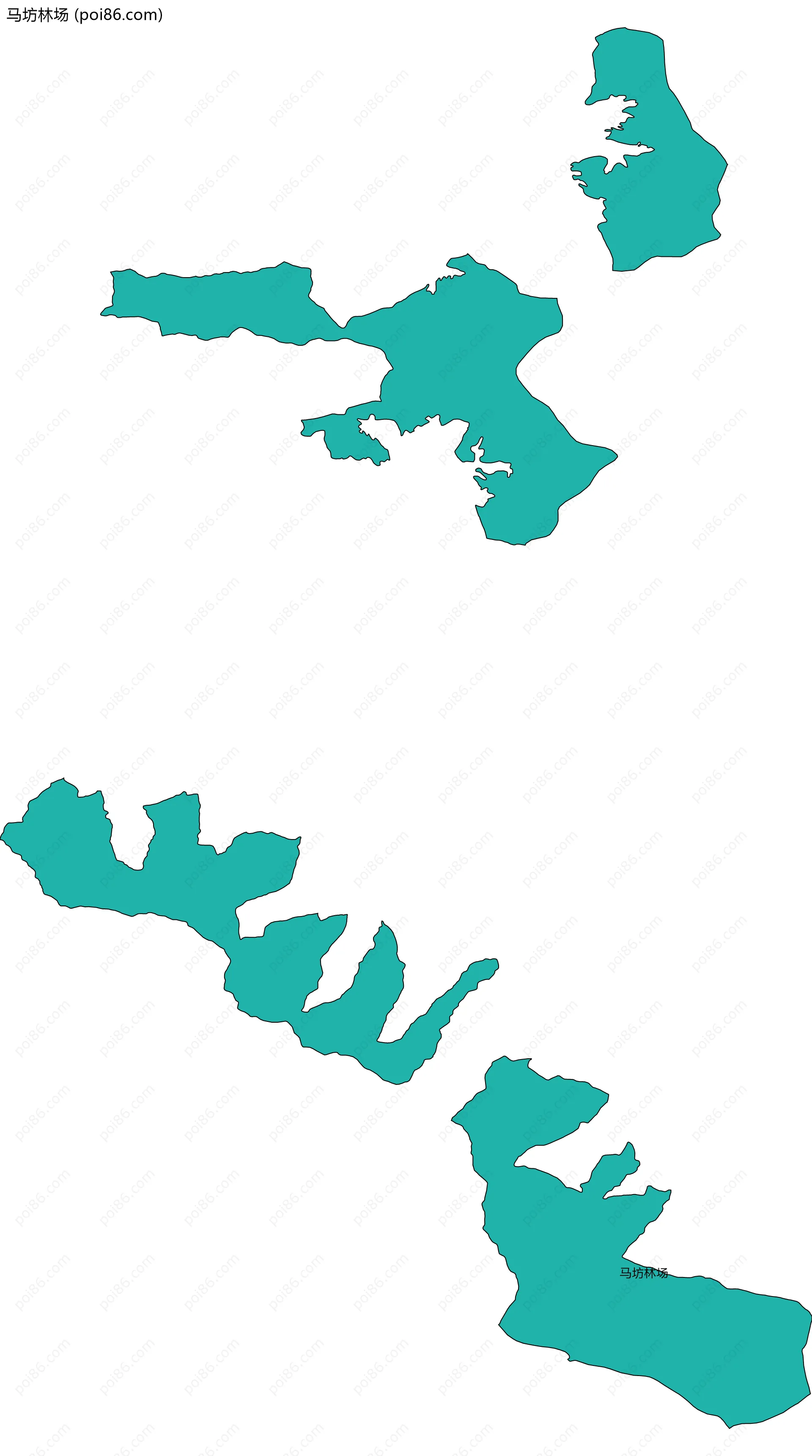 马坊林场边界地图