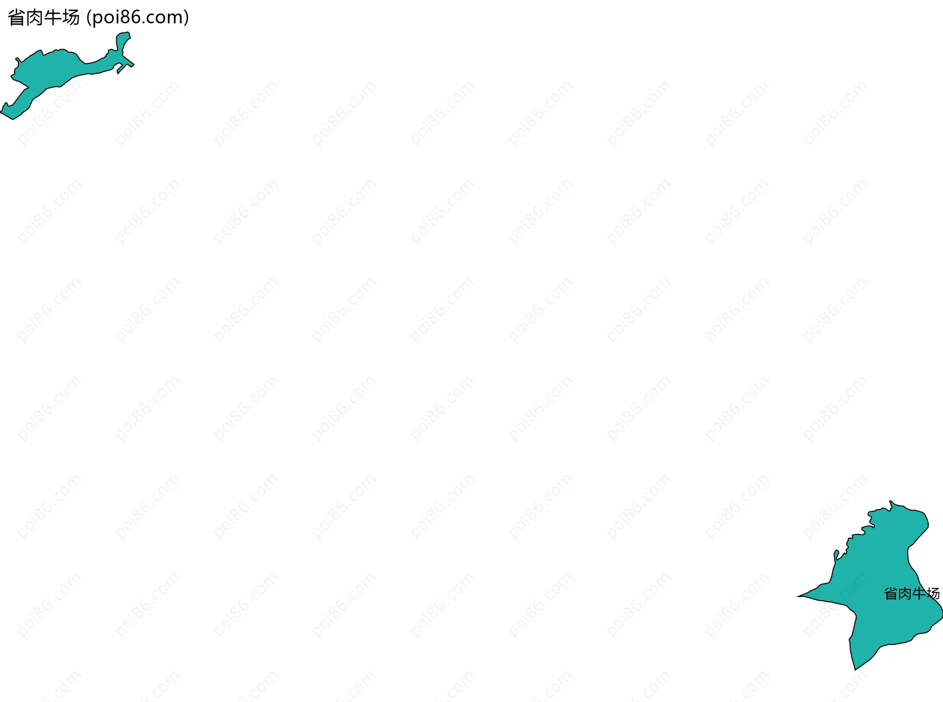省肉牛场边界地图