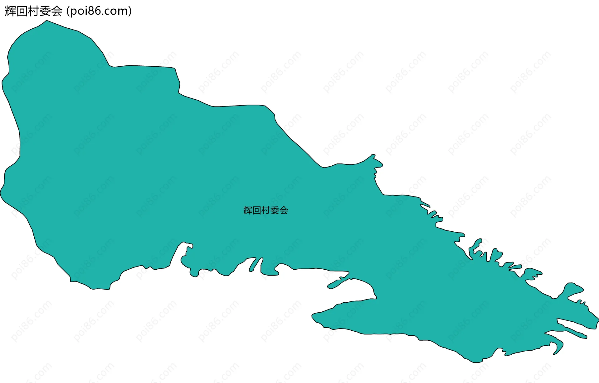 辉回村委会边界地图
