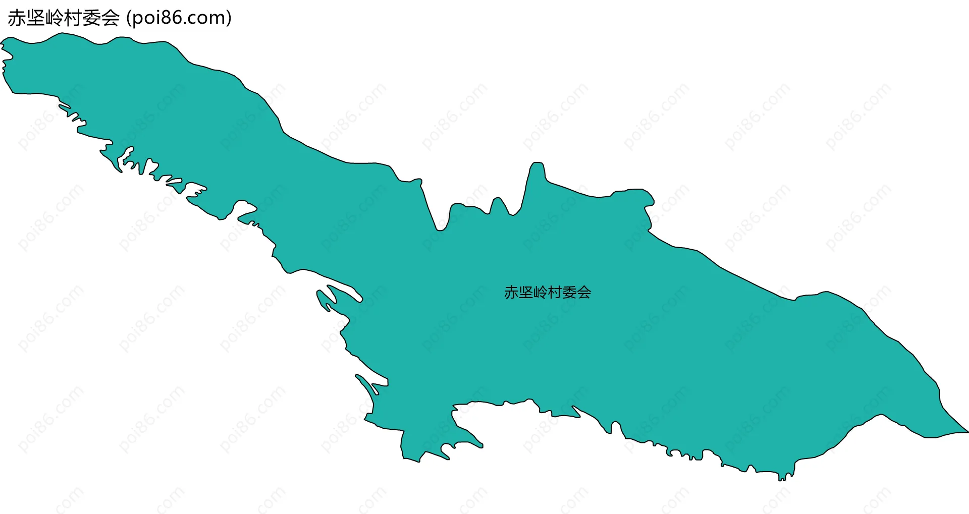 赤坚岭村委会边界地图