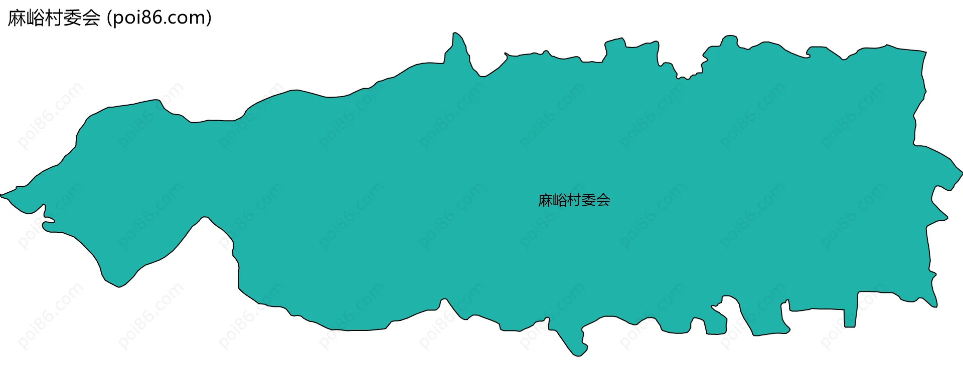 麻峪村委会边界地图
