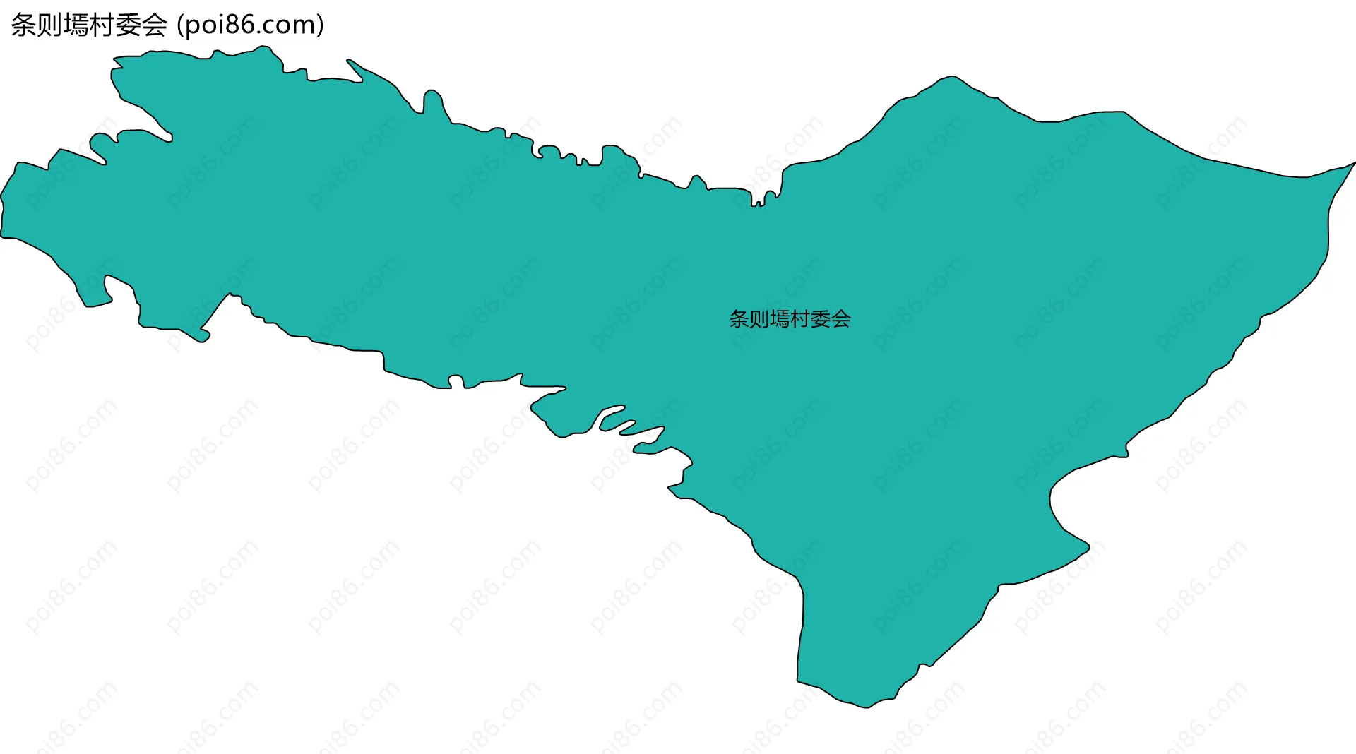 条则墕村委会边界地图