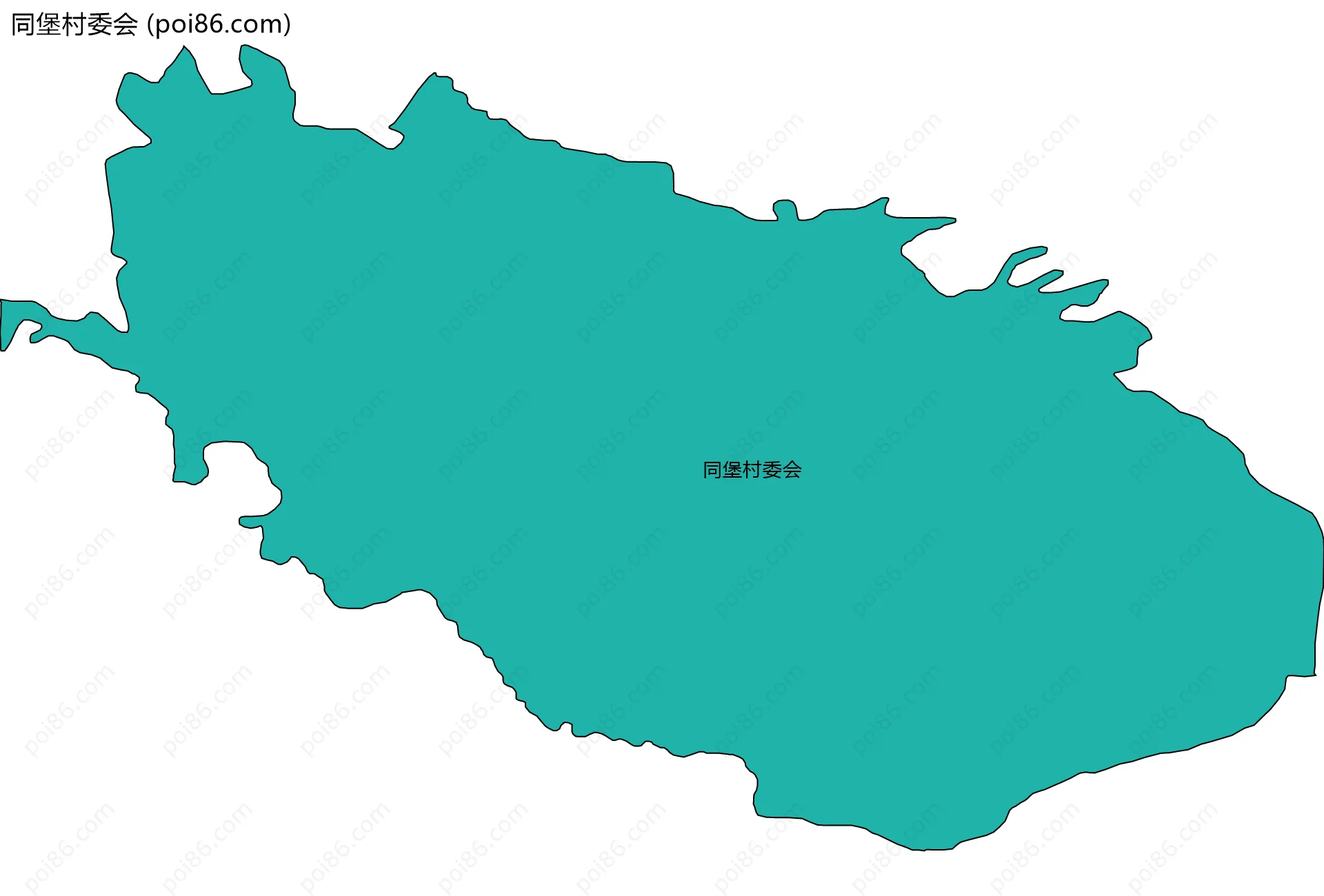 同堡村委会边界地图