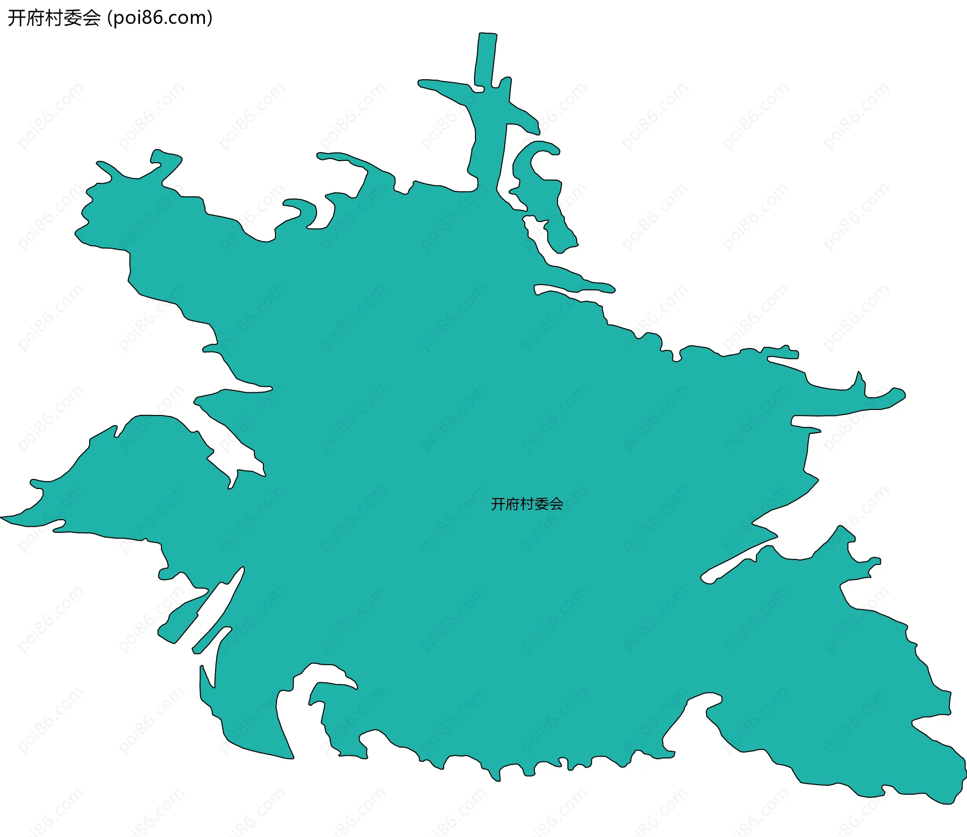 开府村委会边界地图