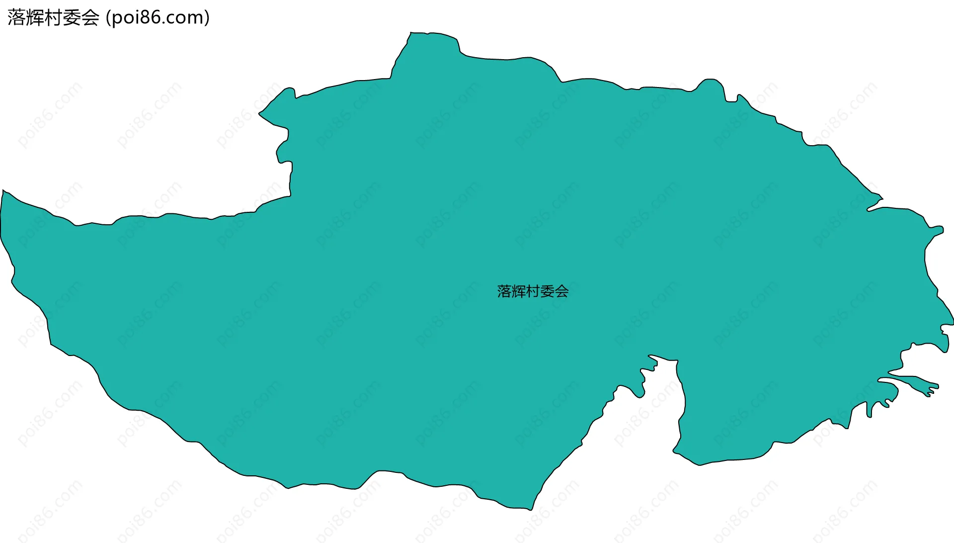 落辉村委会边界地图