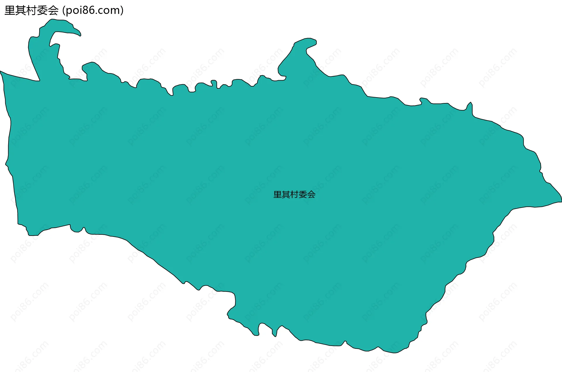 里其村委会边界地图