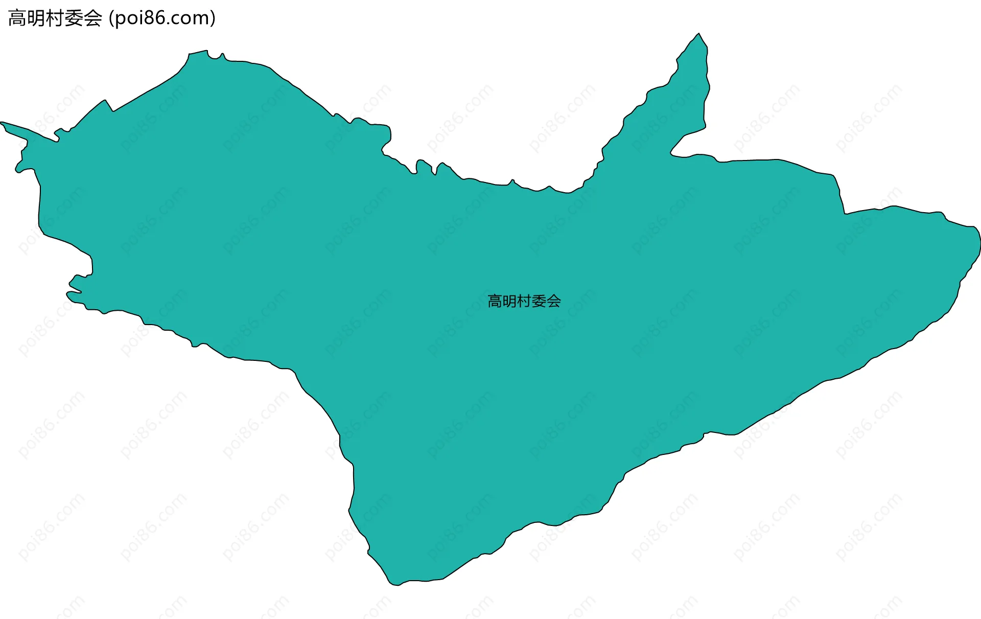 高明村委会边界地图