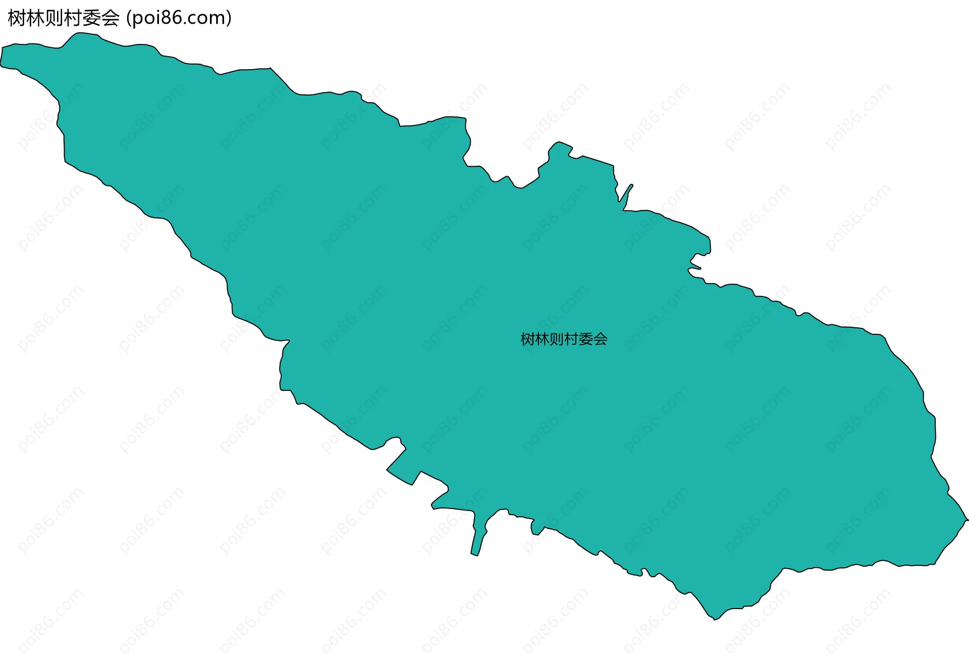 树林则村委会边界地图