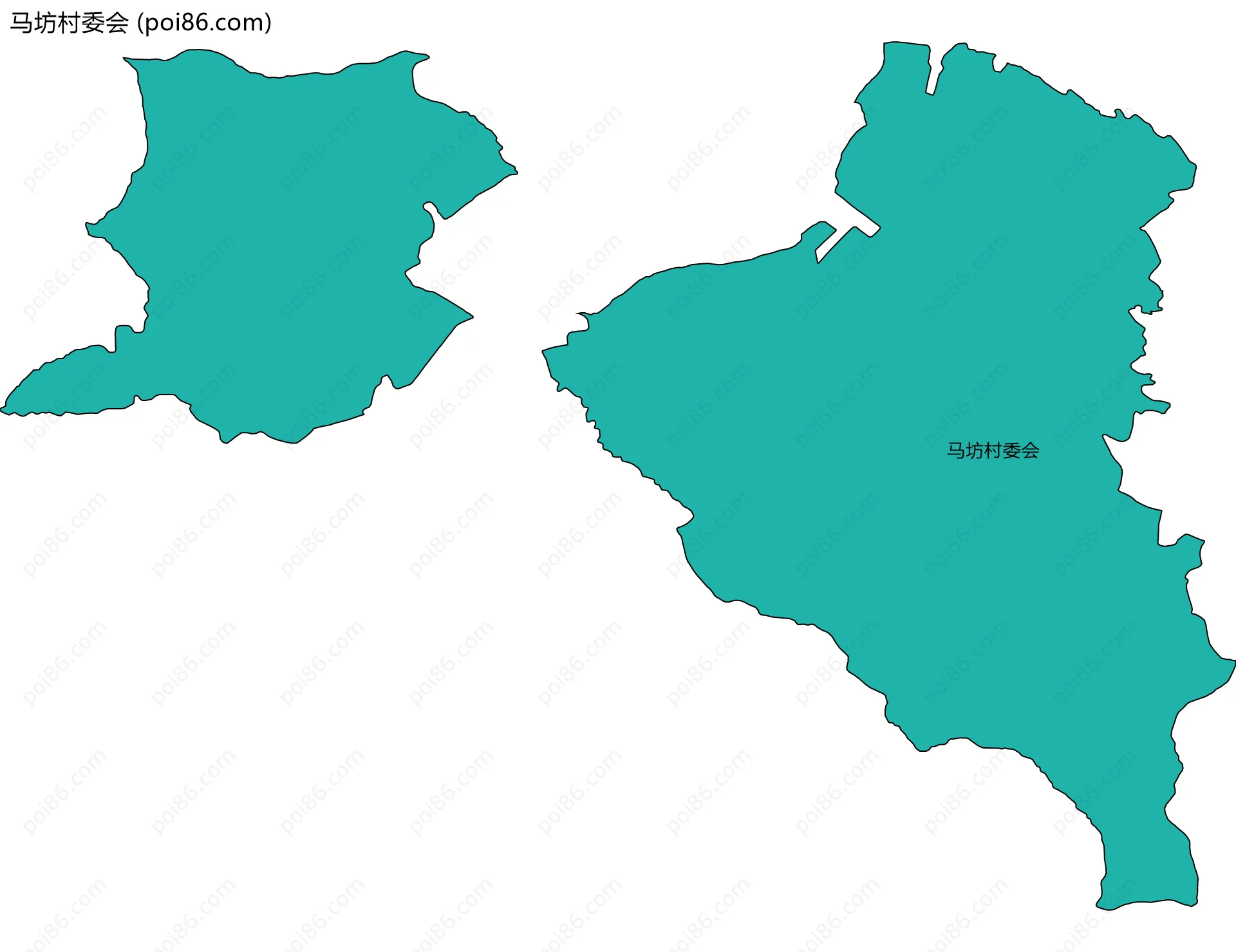 马坊村委会边界地图