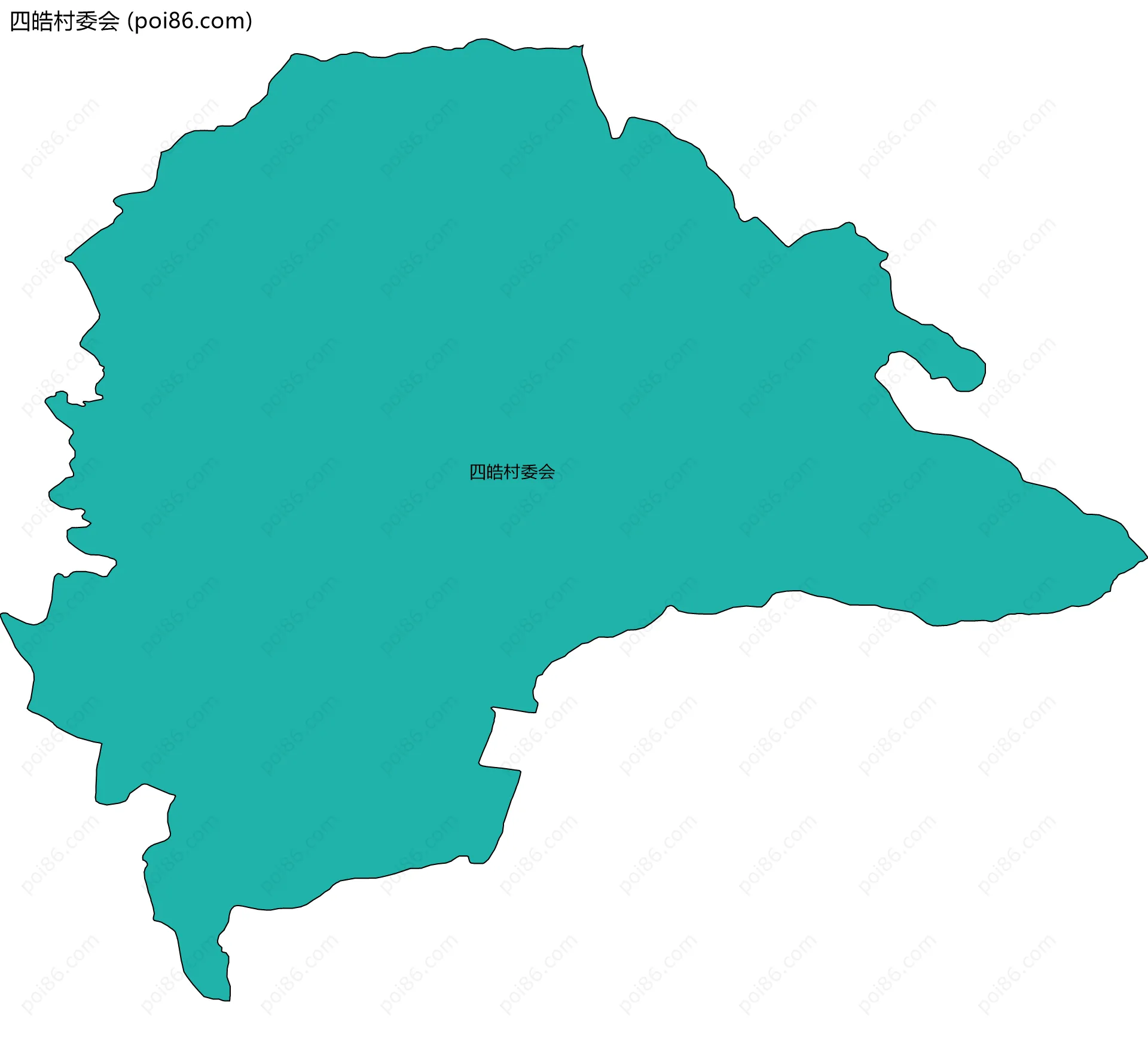 四皓村委会边界地图