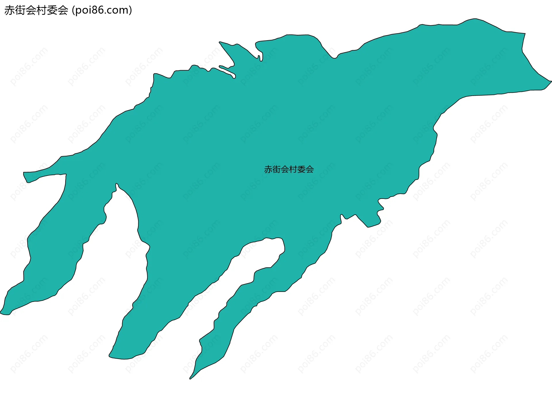 赤街会村委会边界地图