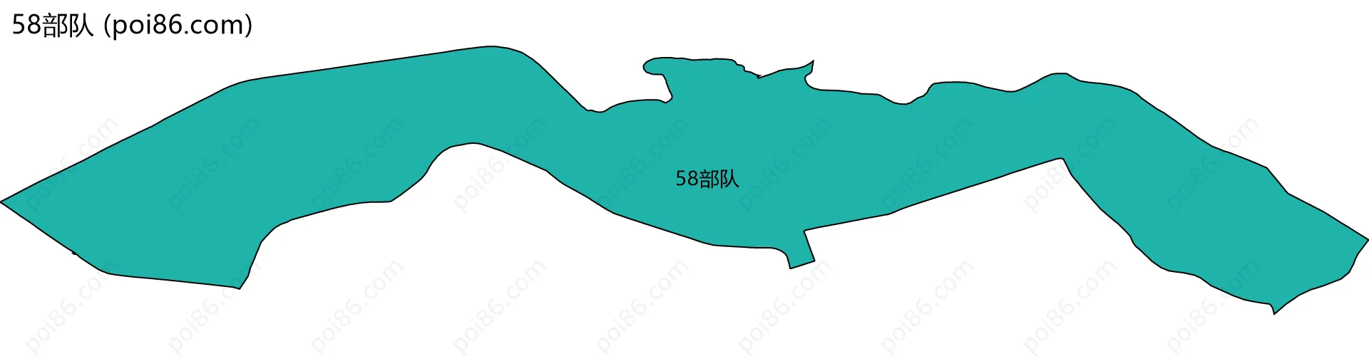 58部队边界地图(五级行政区划)