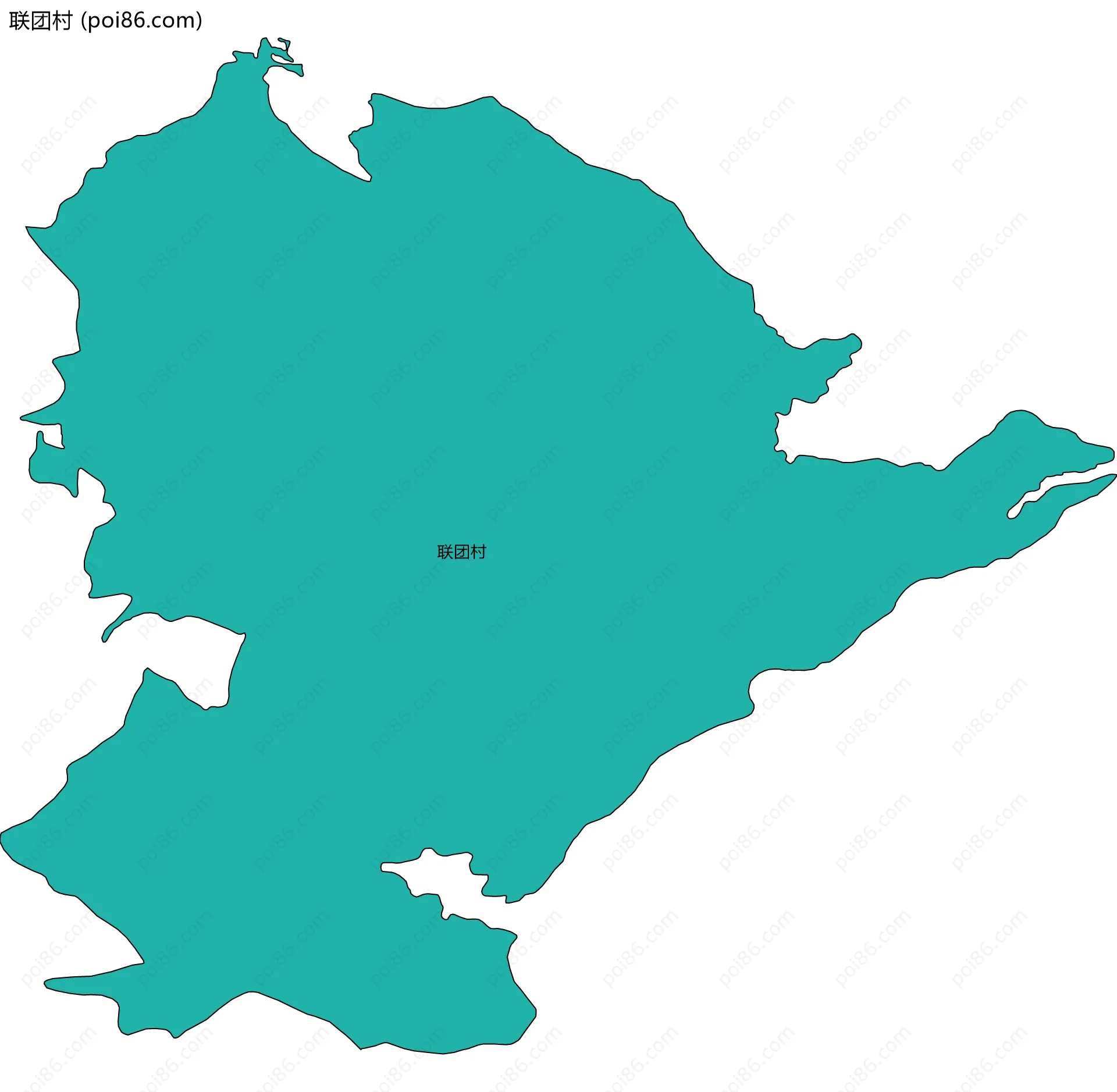 联团村边界地图