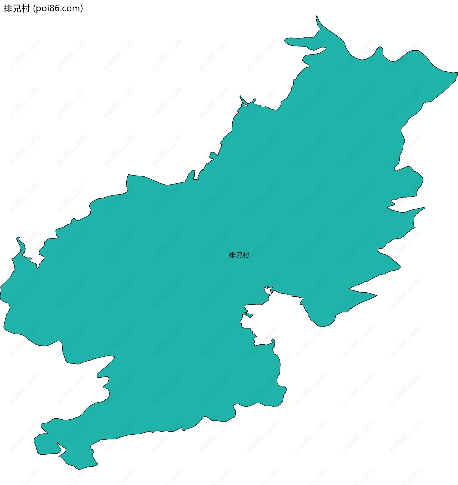 排兄村边界地图