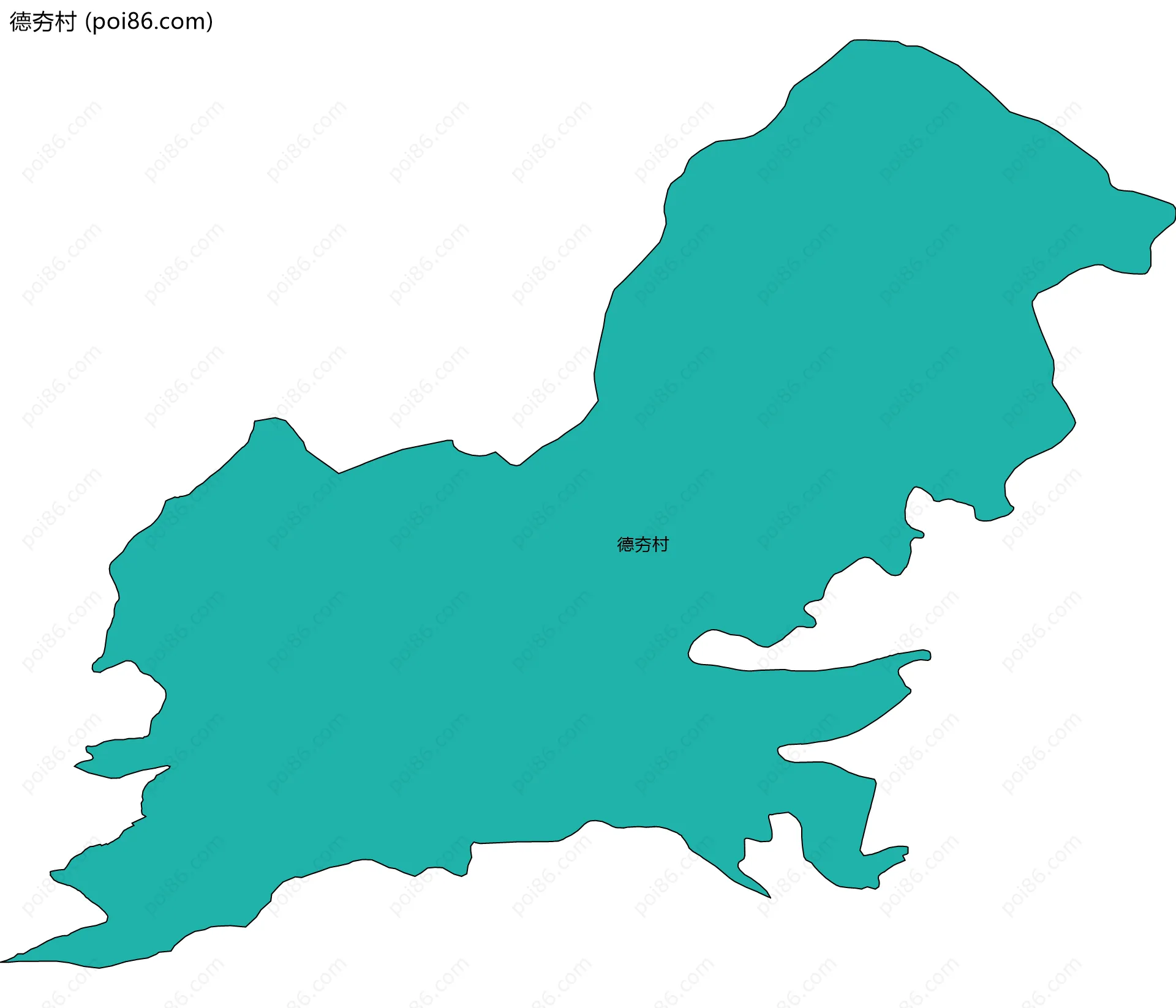 德夯村边界地图