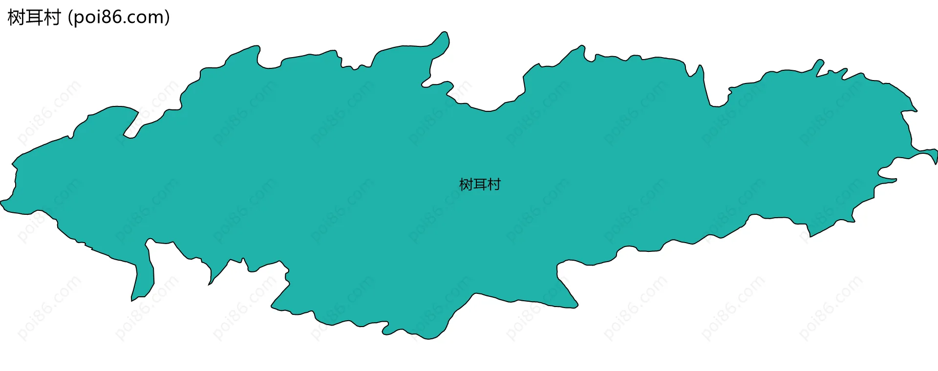 树耳村边界地图