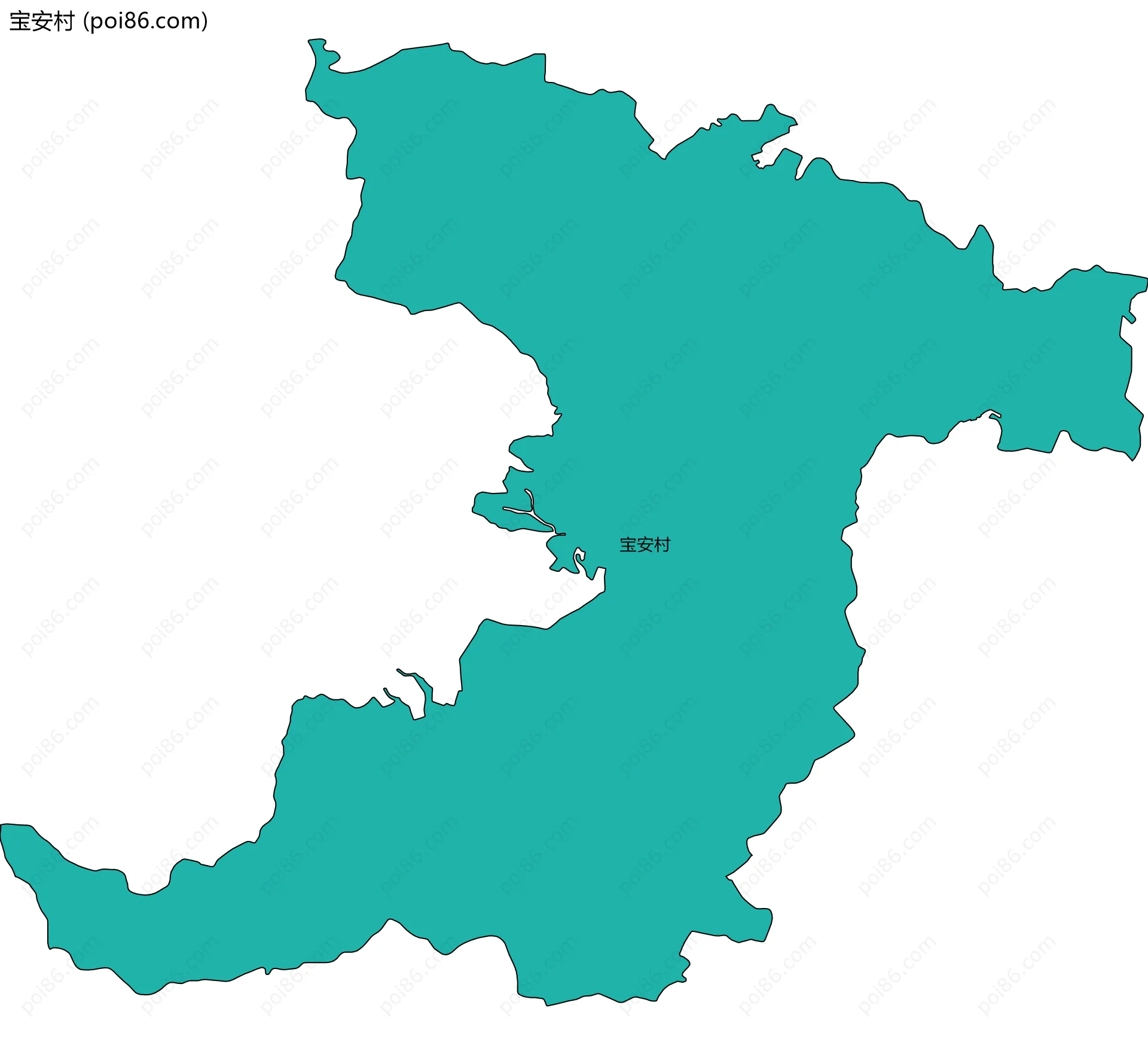 宝安村边界地图