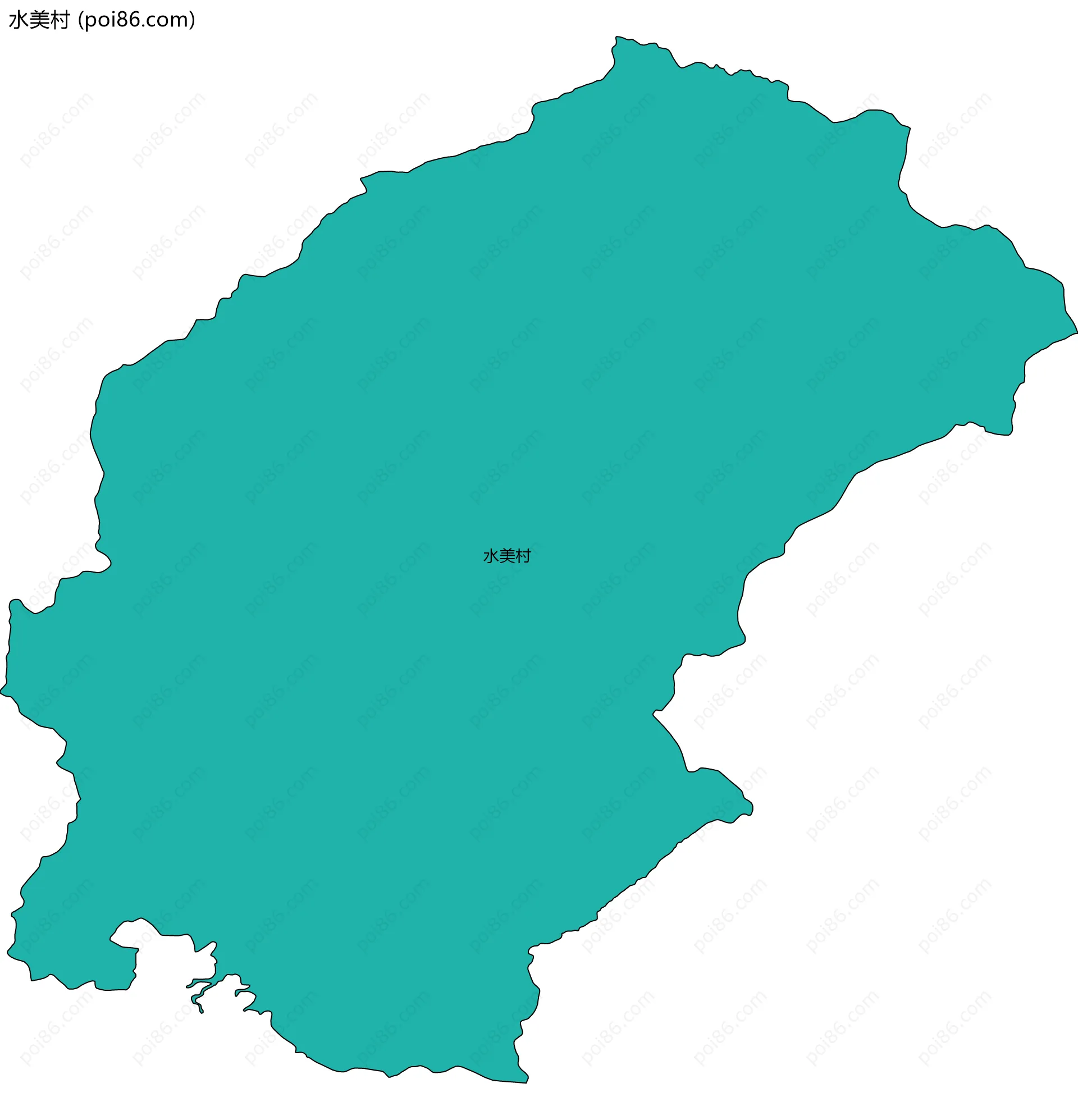 水美村边界地图