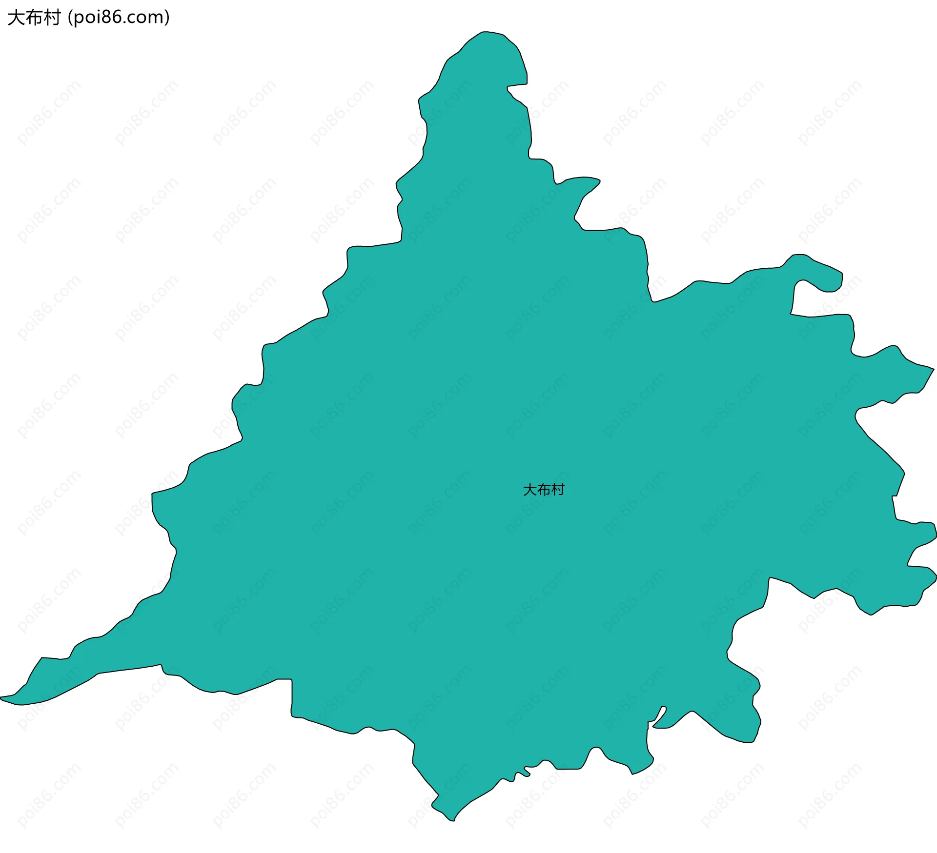 大布村边界地图