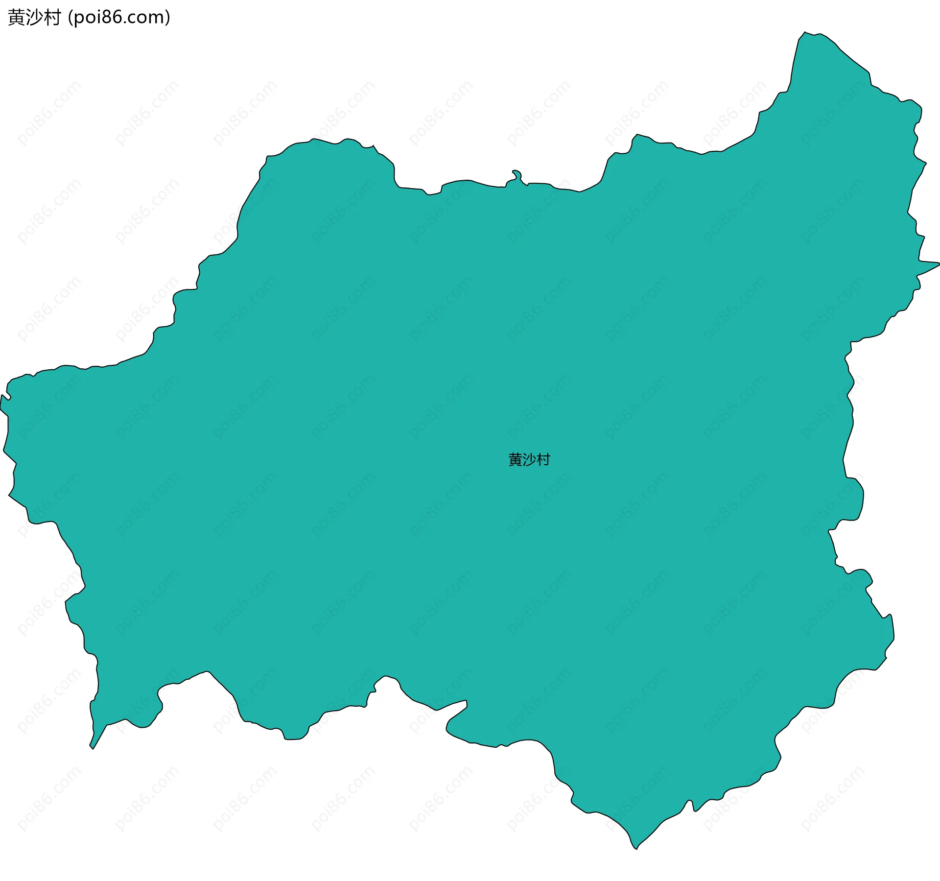 黄沙村边界地图