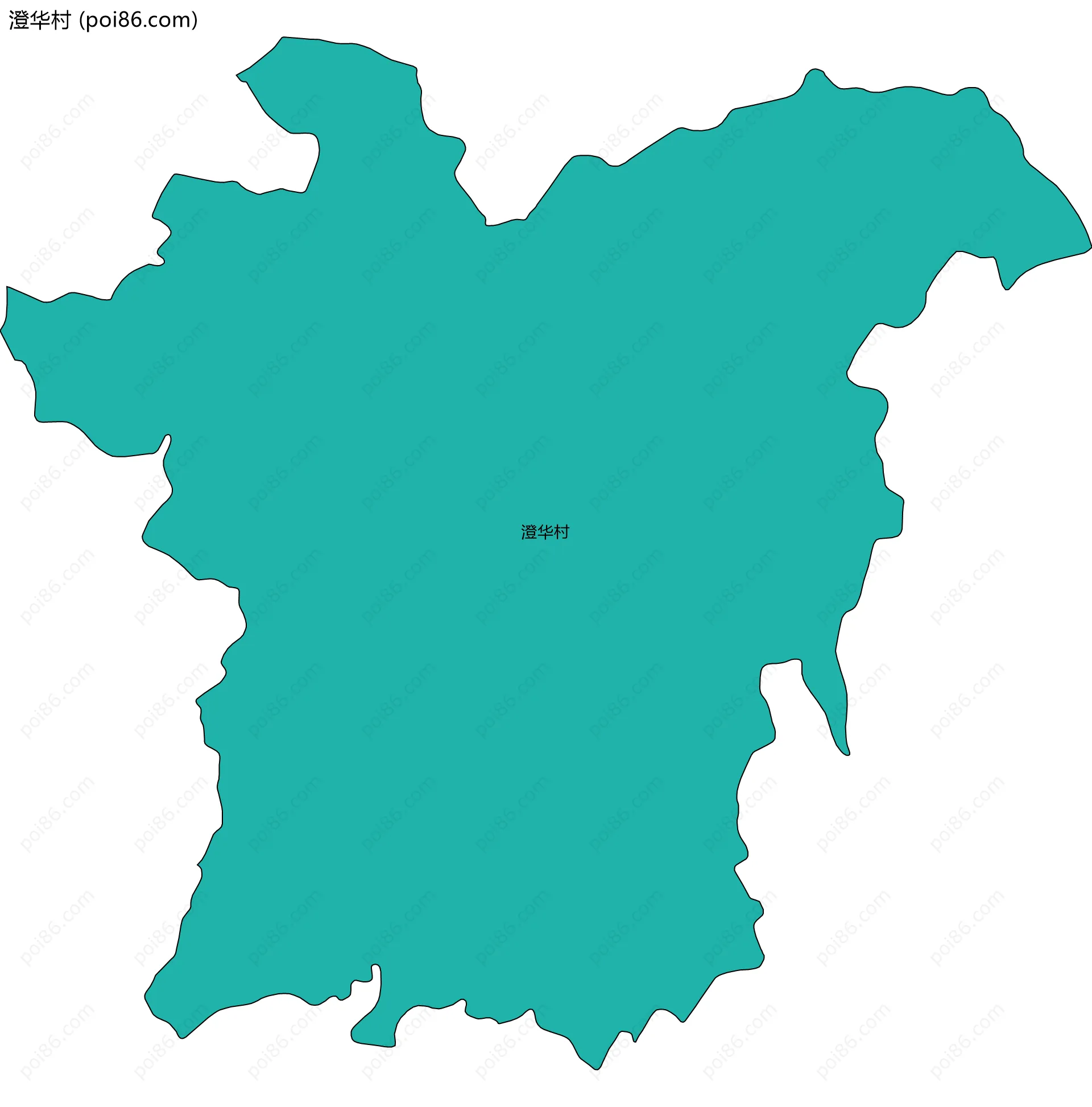 澄华村边界地图