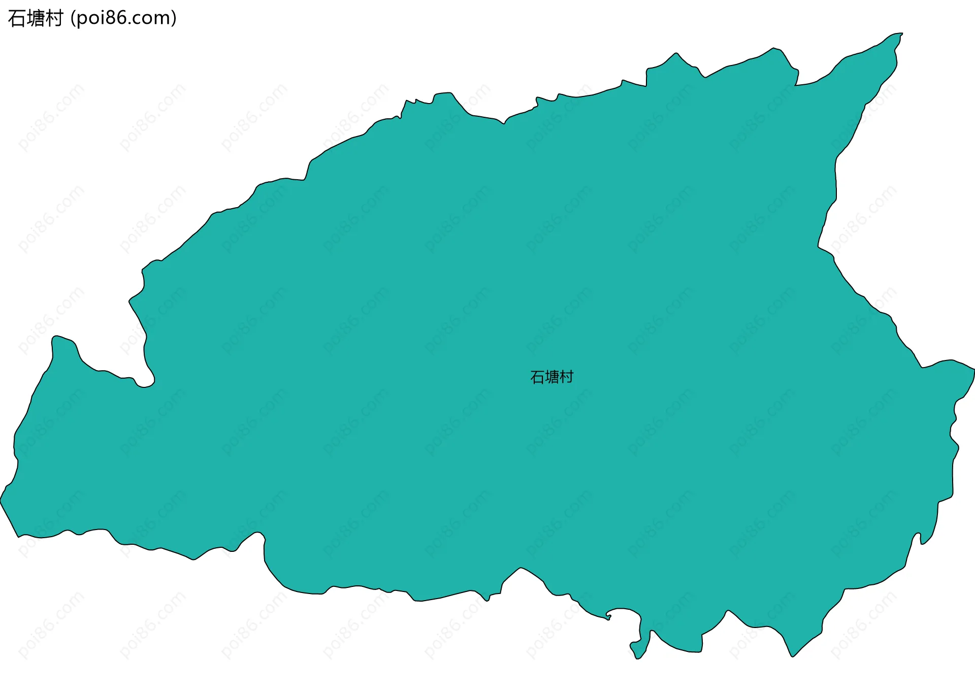 石塘村边界地图