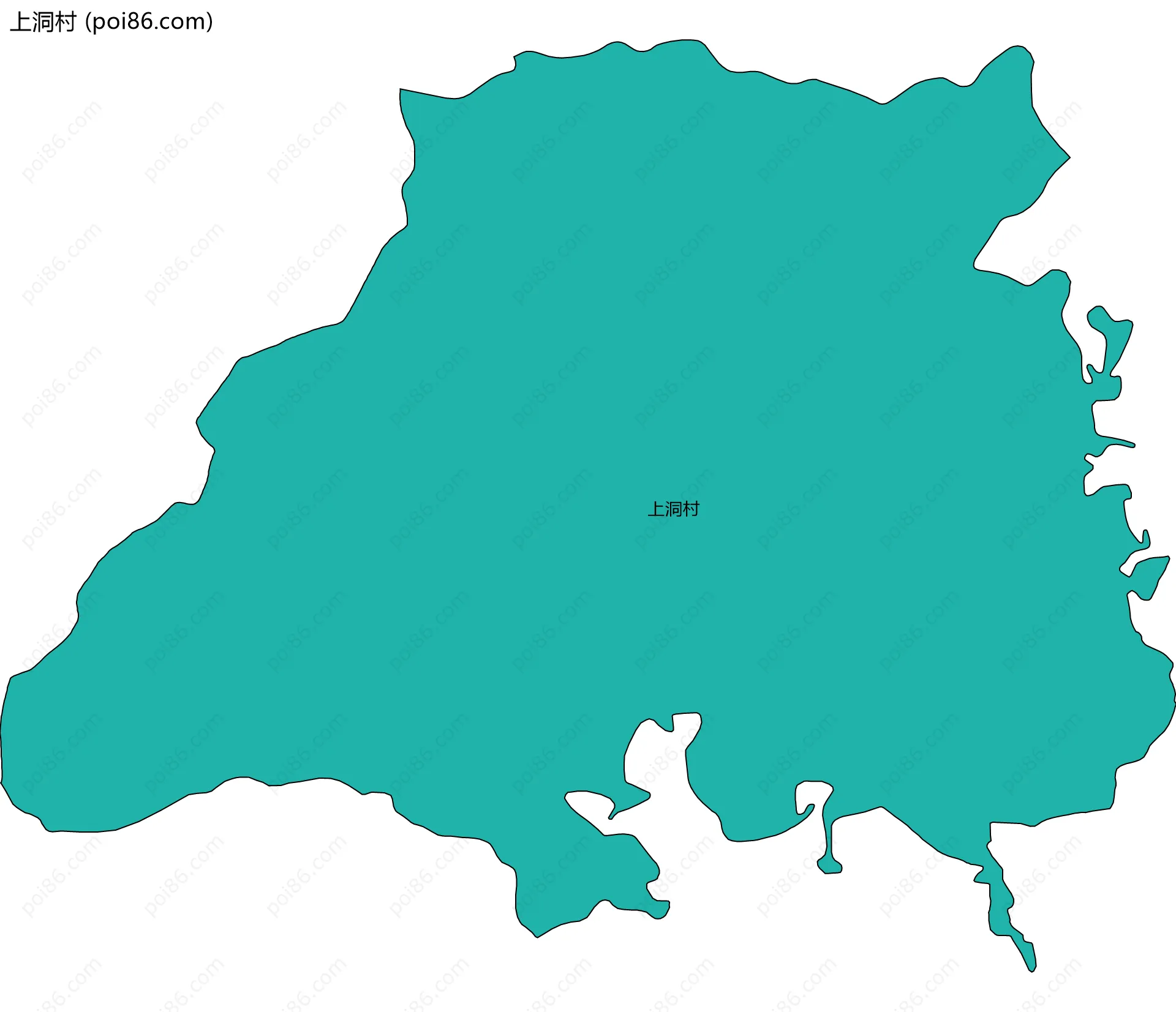 上洞村边界地图