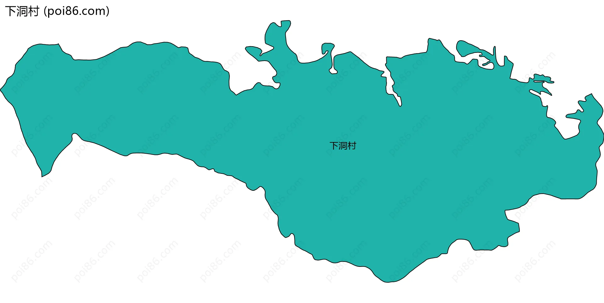 下洞村边界地图
