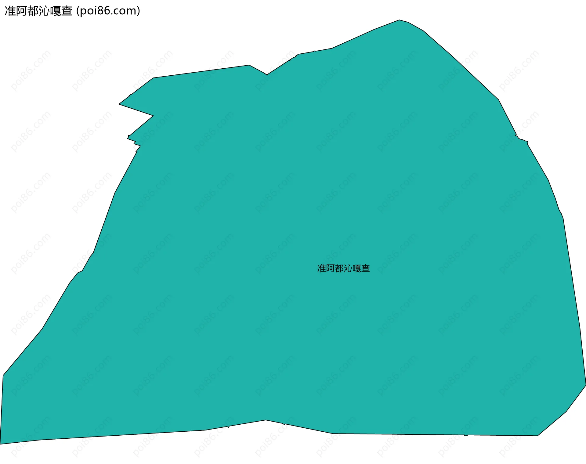 准阿都沁嘎查边界地图