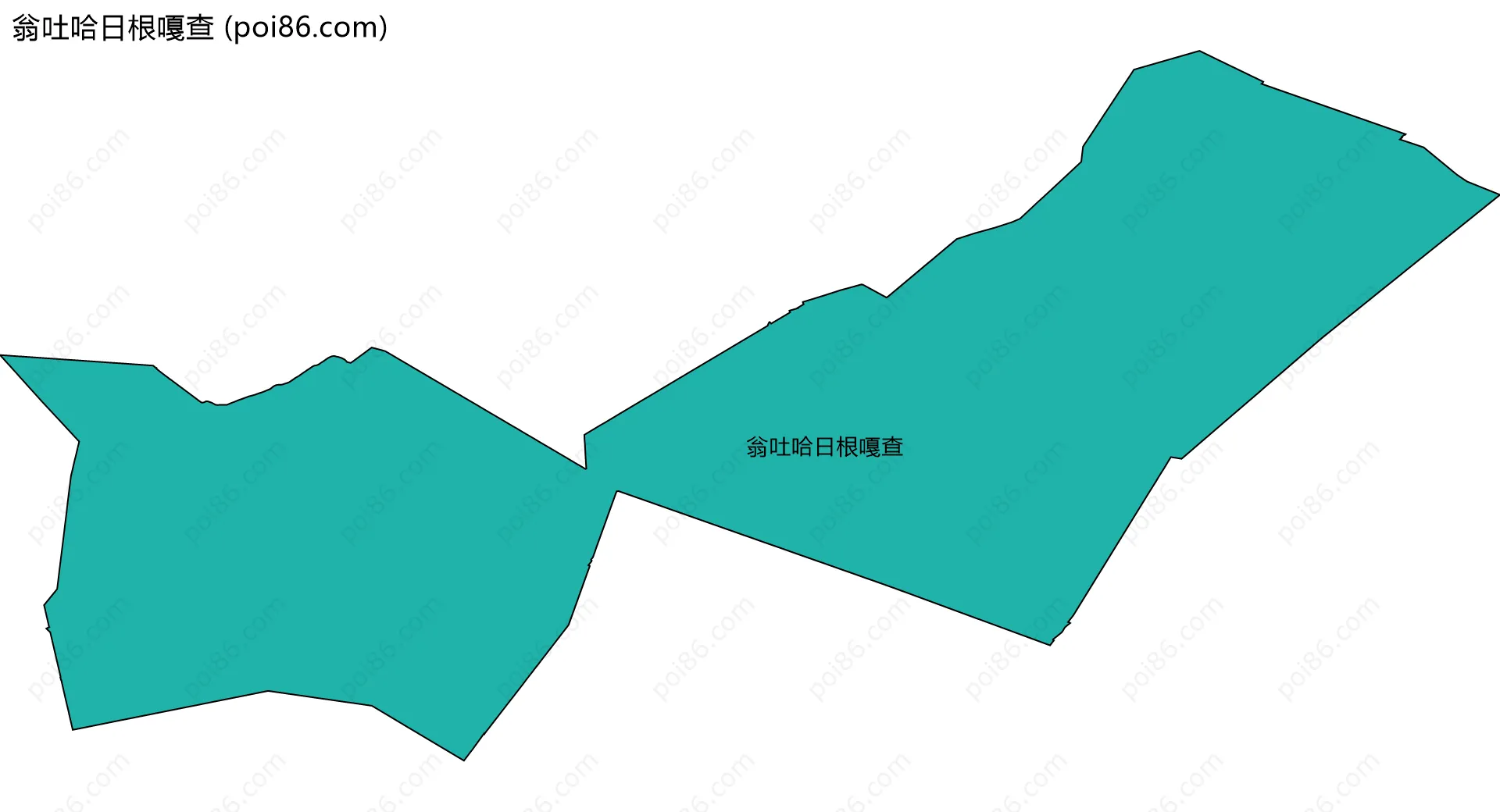 翁吐哈日根嘎查边界地图