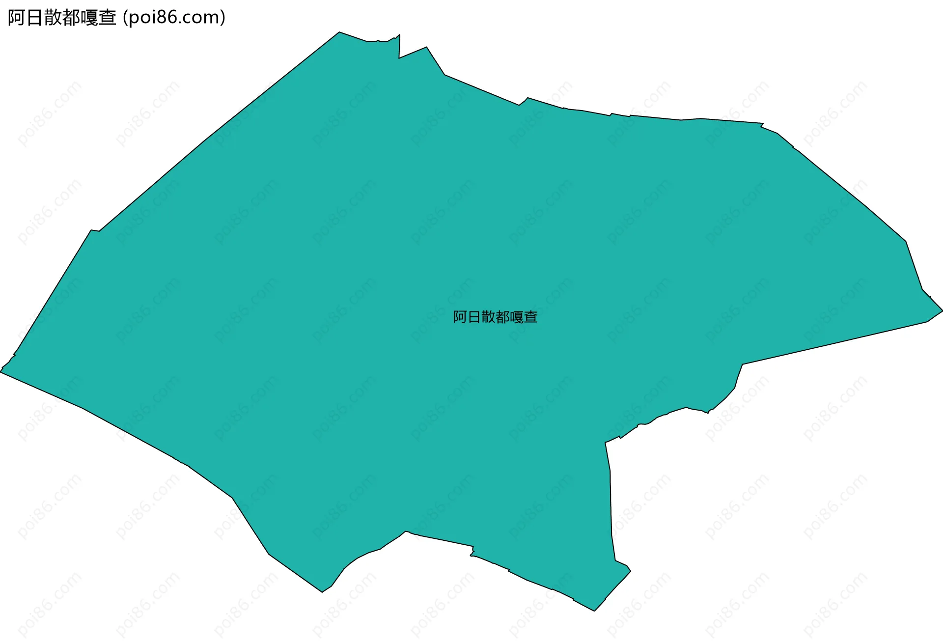 阿日散都嘎查边界地图