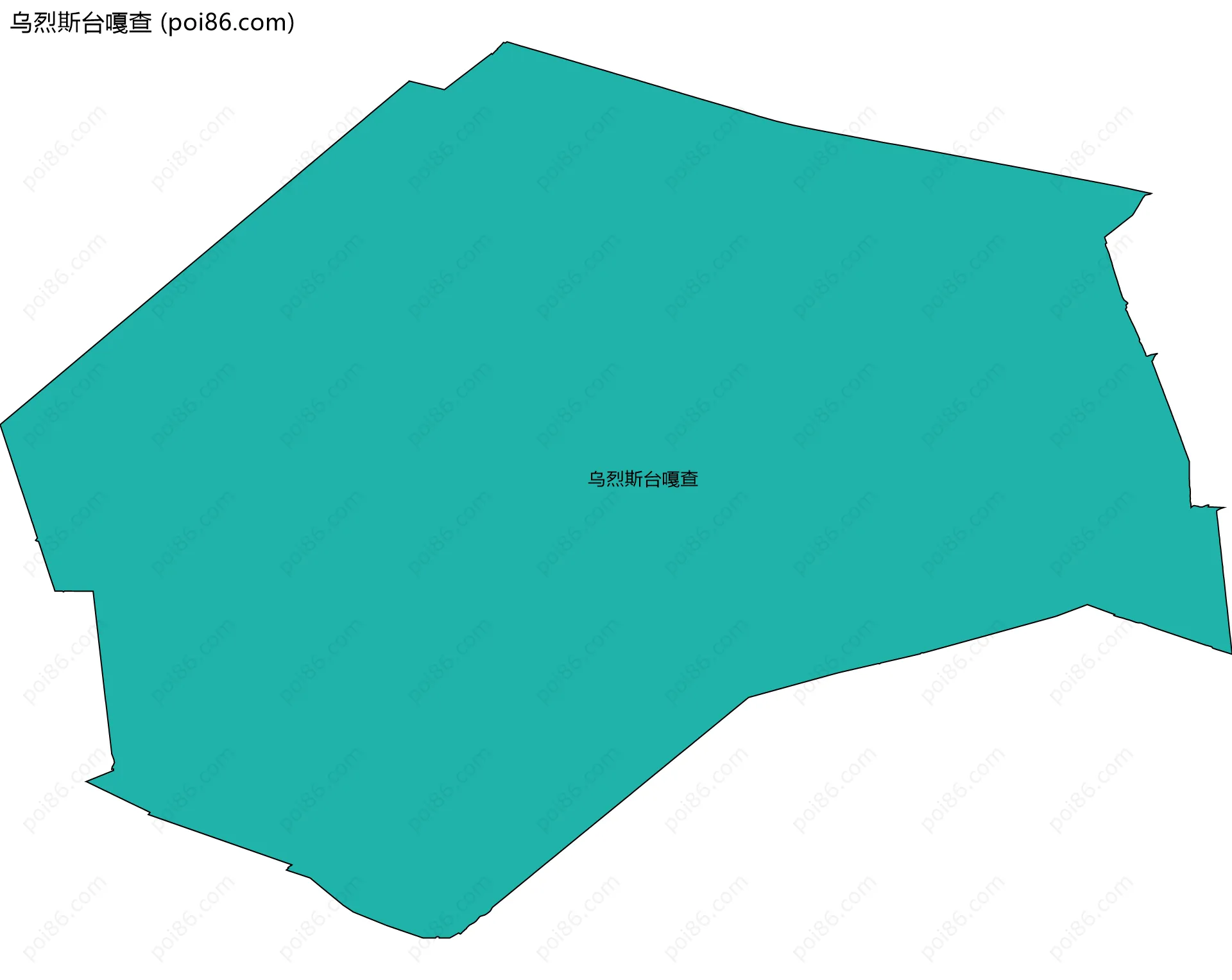 乌烈斯台嘎查边界地图