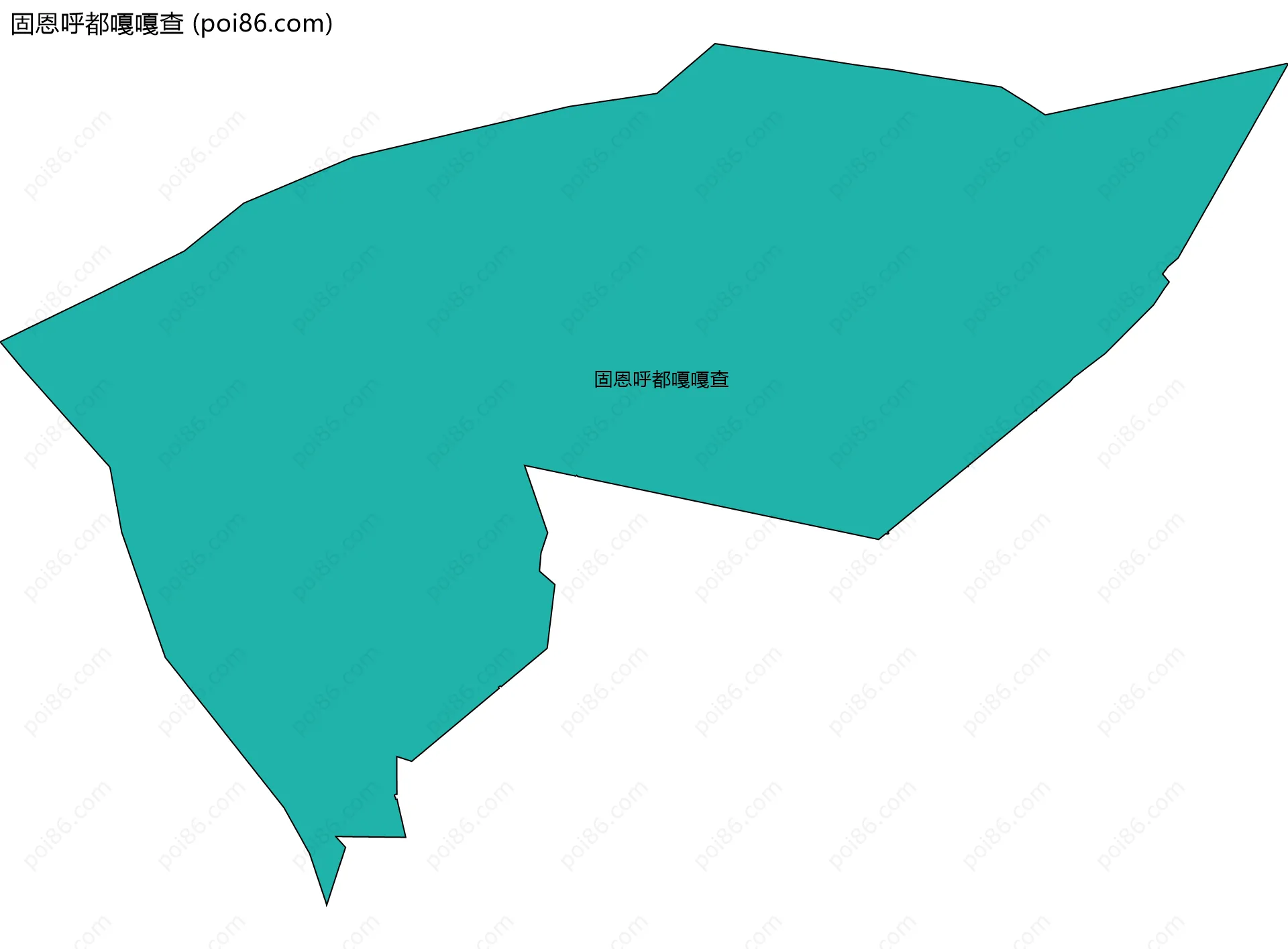 固恩呼都嘎嘎查边界地图