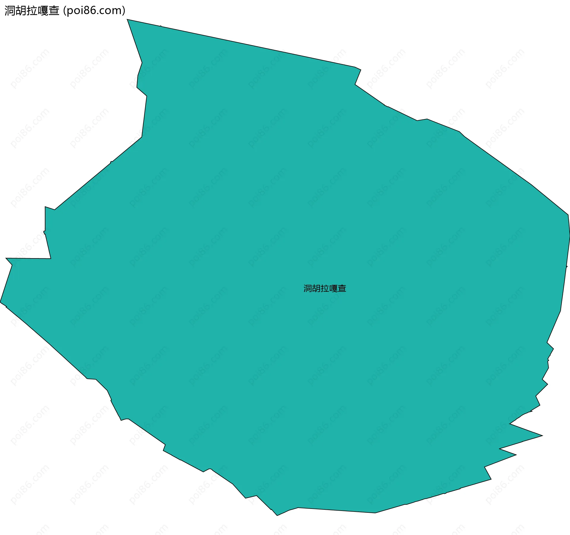 洞胡拉嘎查边界地图