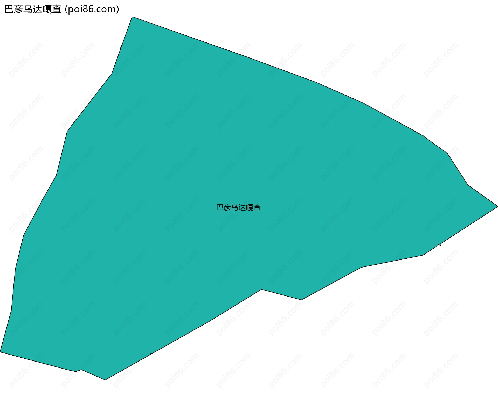 巴彦乌达嘎查边界地图