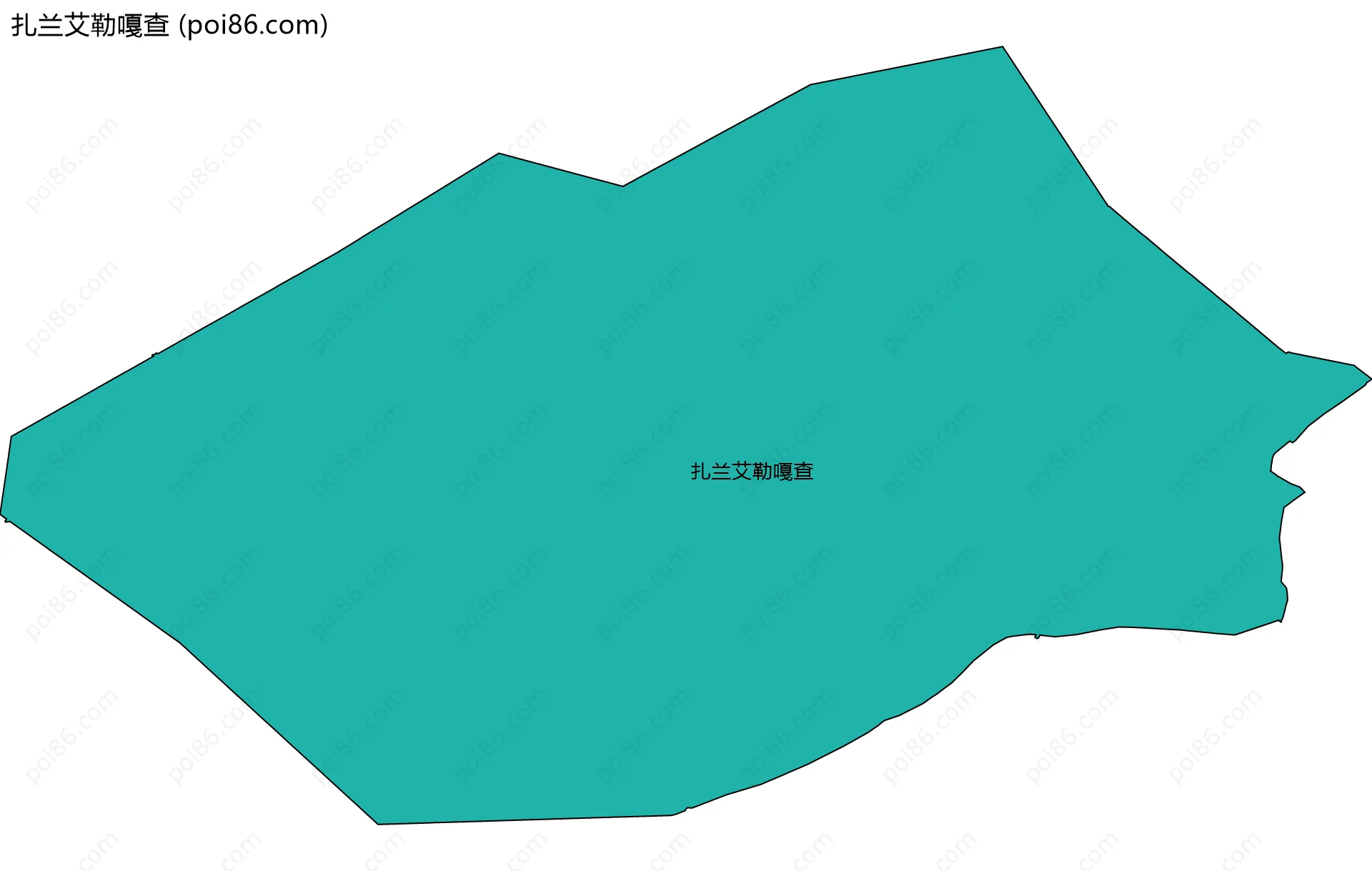 扎兰艾勒嘎查边界地图