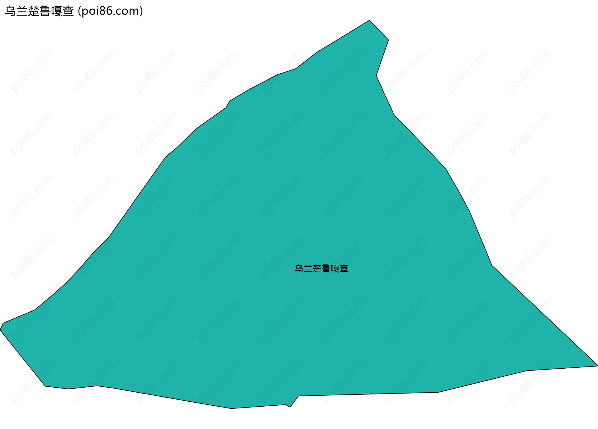乌兰楚鲁嘎查边界地图