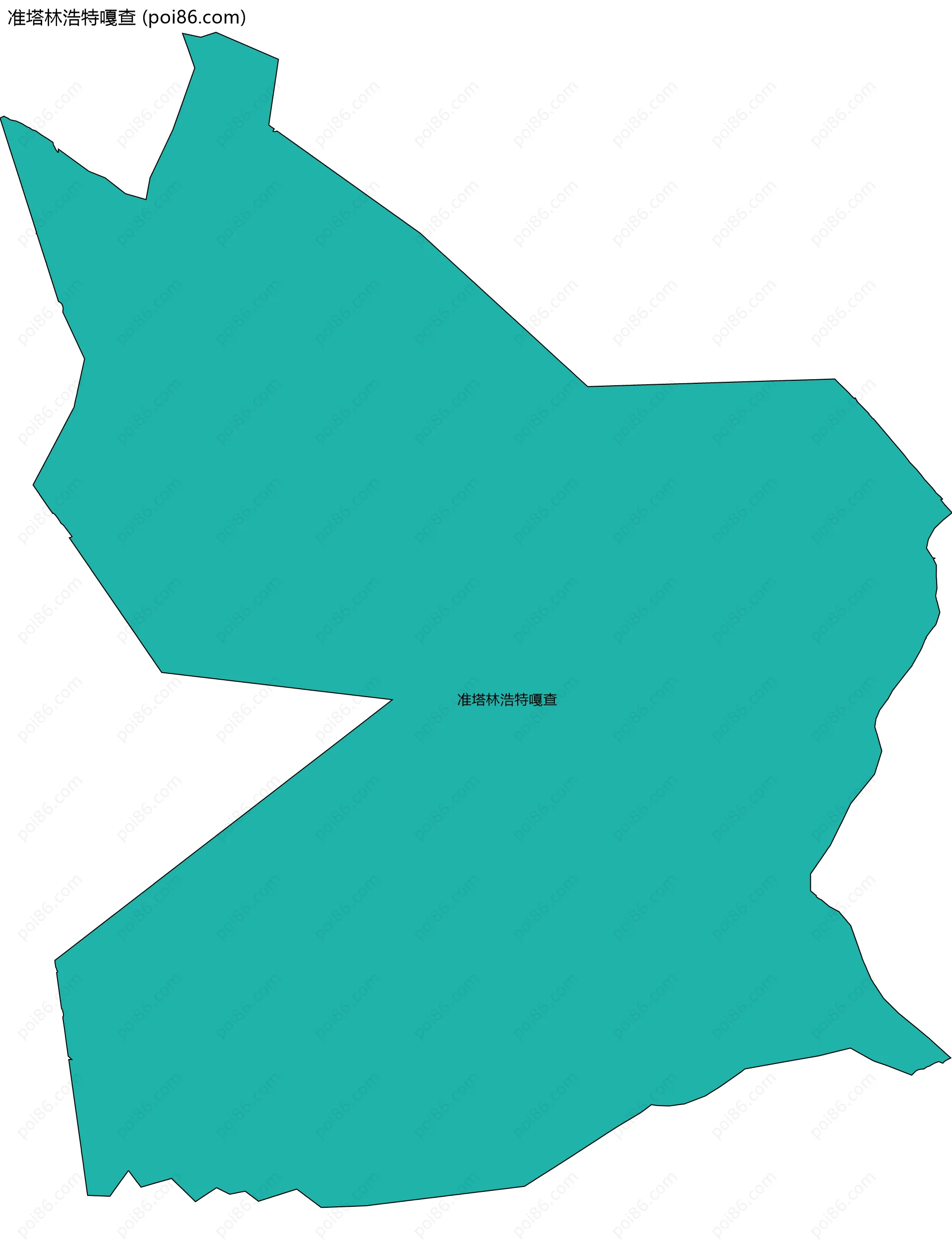 准塔林浩特嘎查边界地图