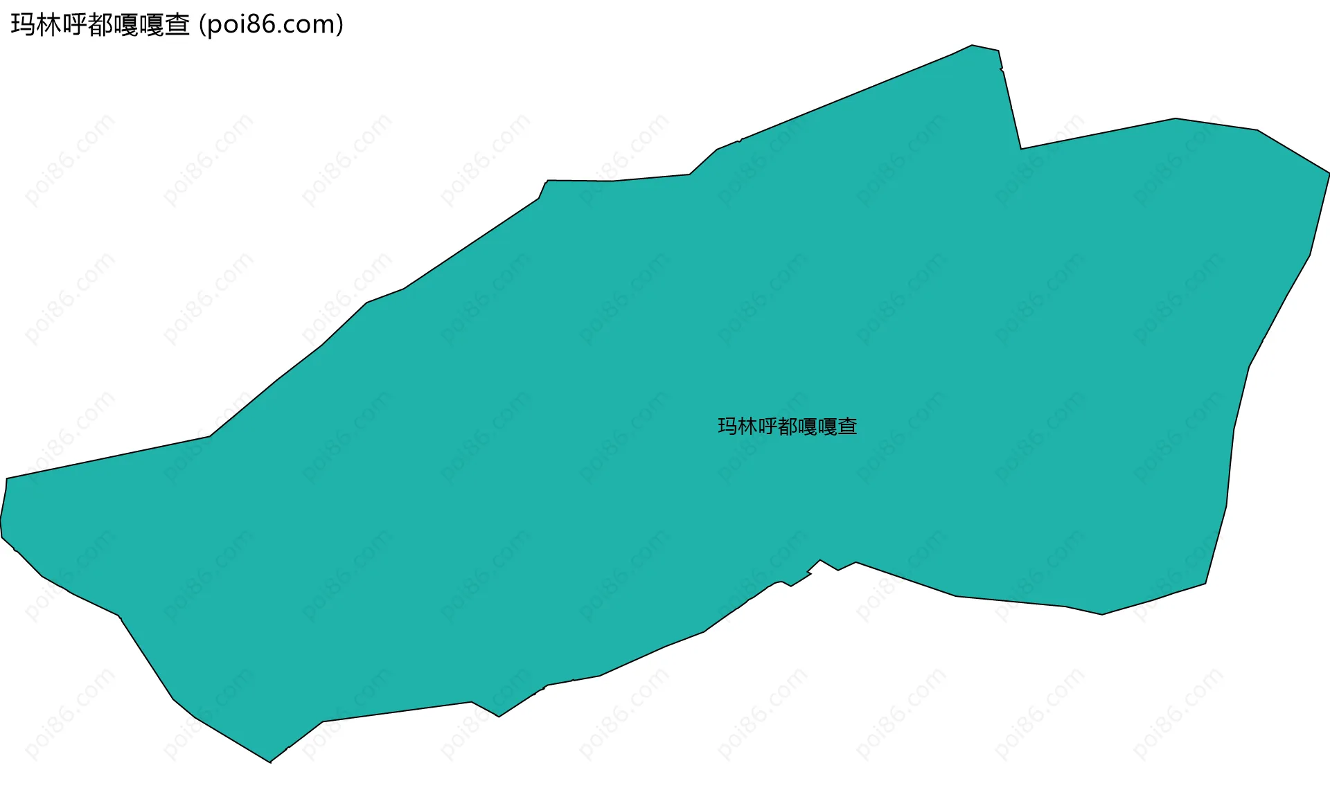 玛林呼都嘎嘎查边界地图