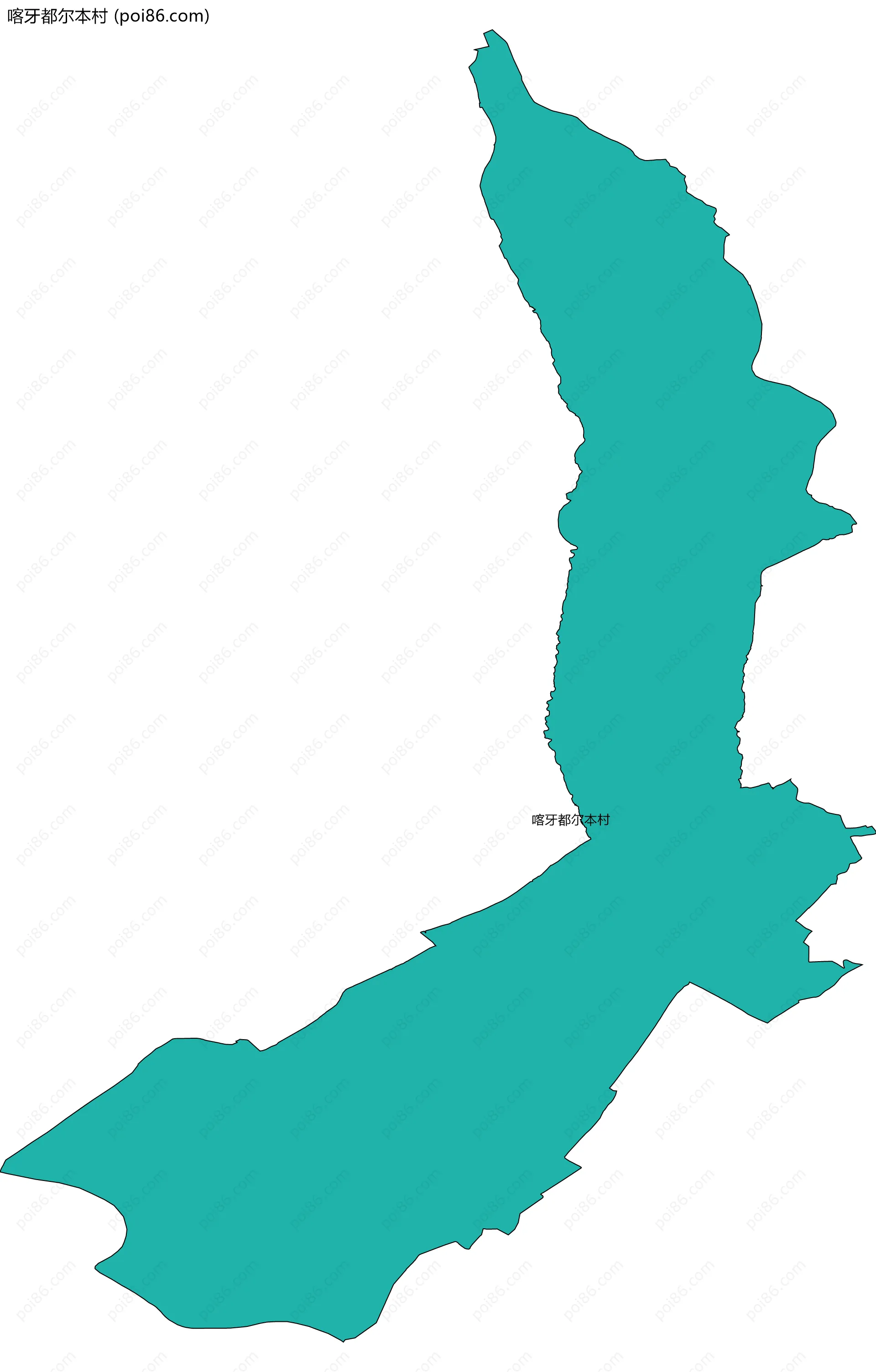 喀牙都尔本村边界地图