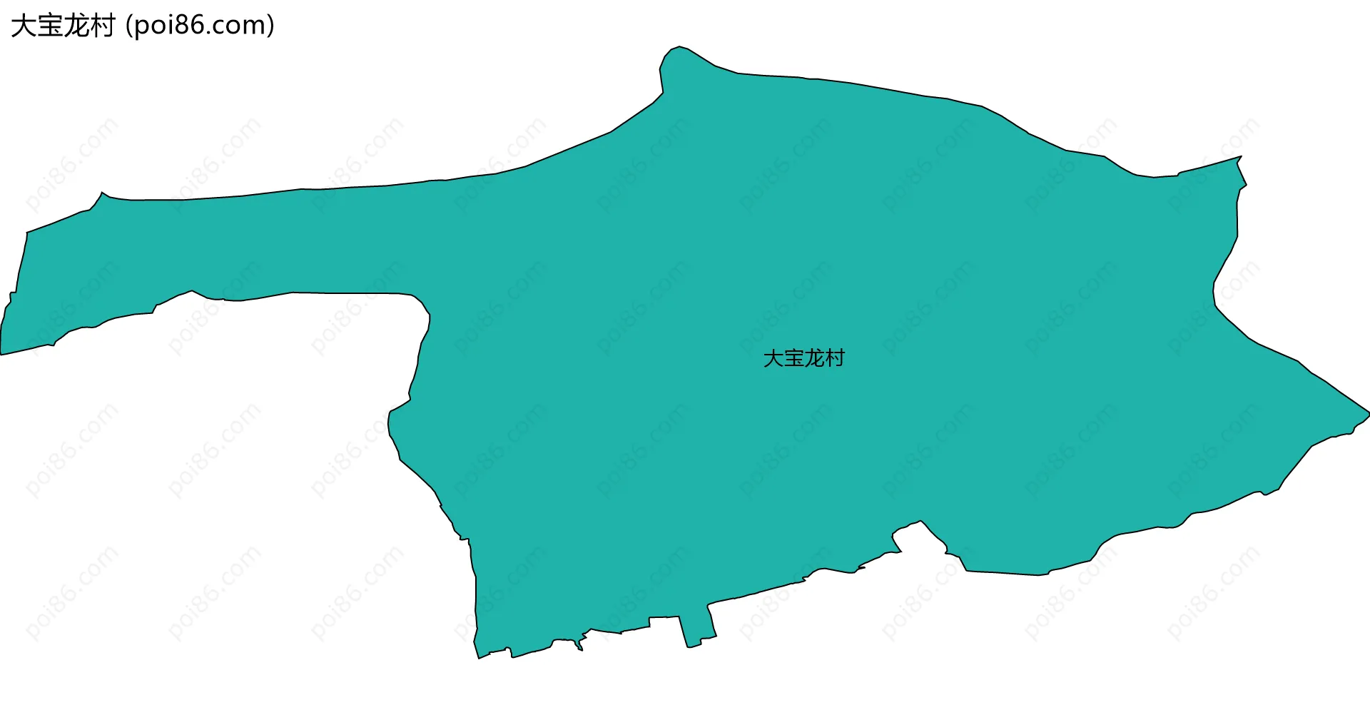 大宝龙村边界地图