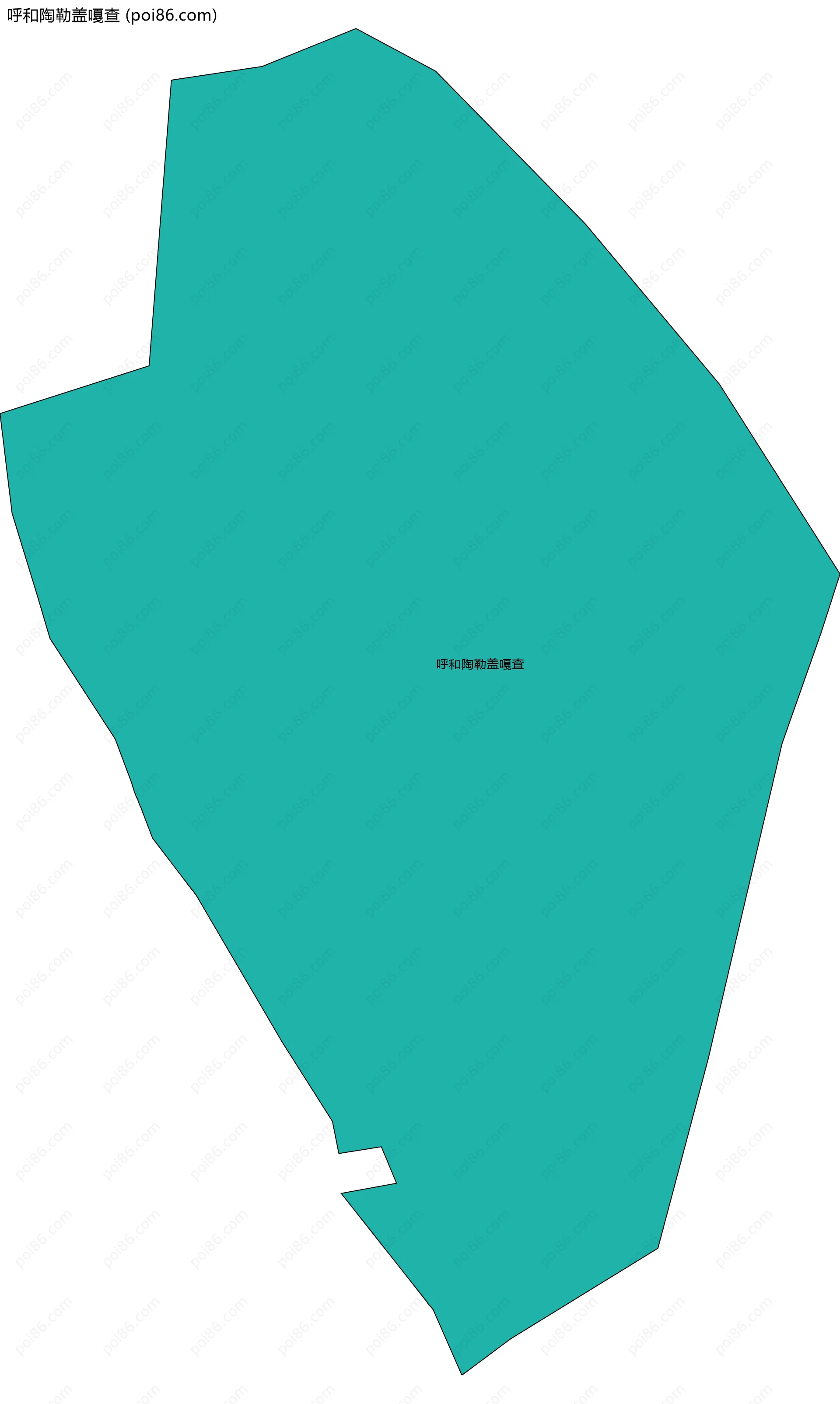 呼和陶勒盖嘎查边界地图