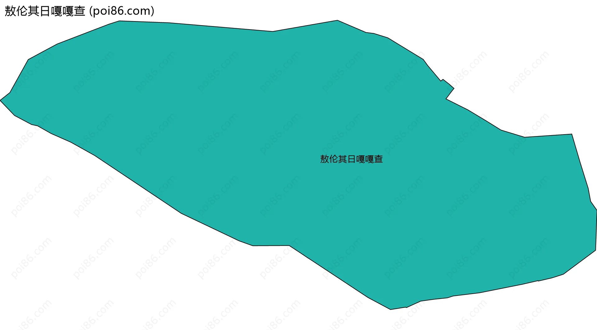 敖伦其日嘎嘎查边界地图