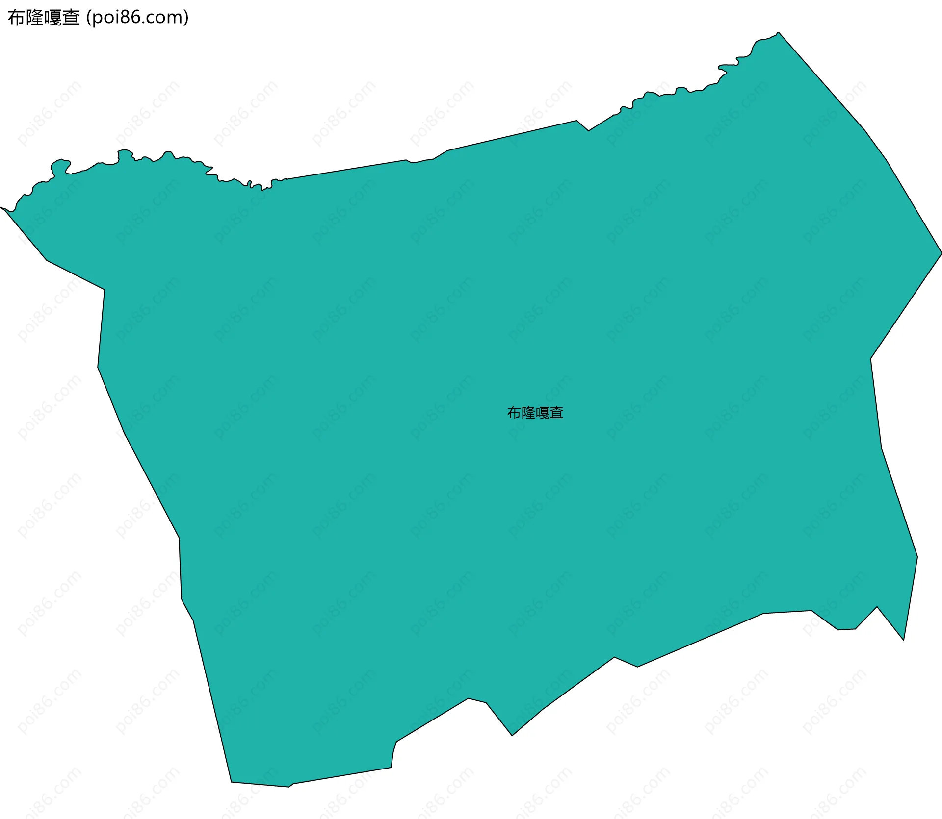布隆嘎查边界地图