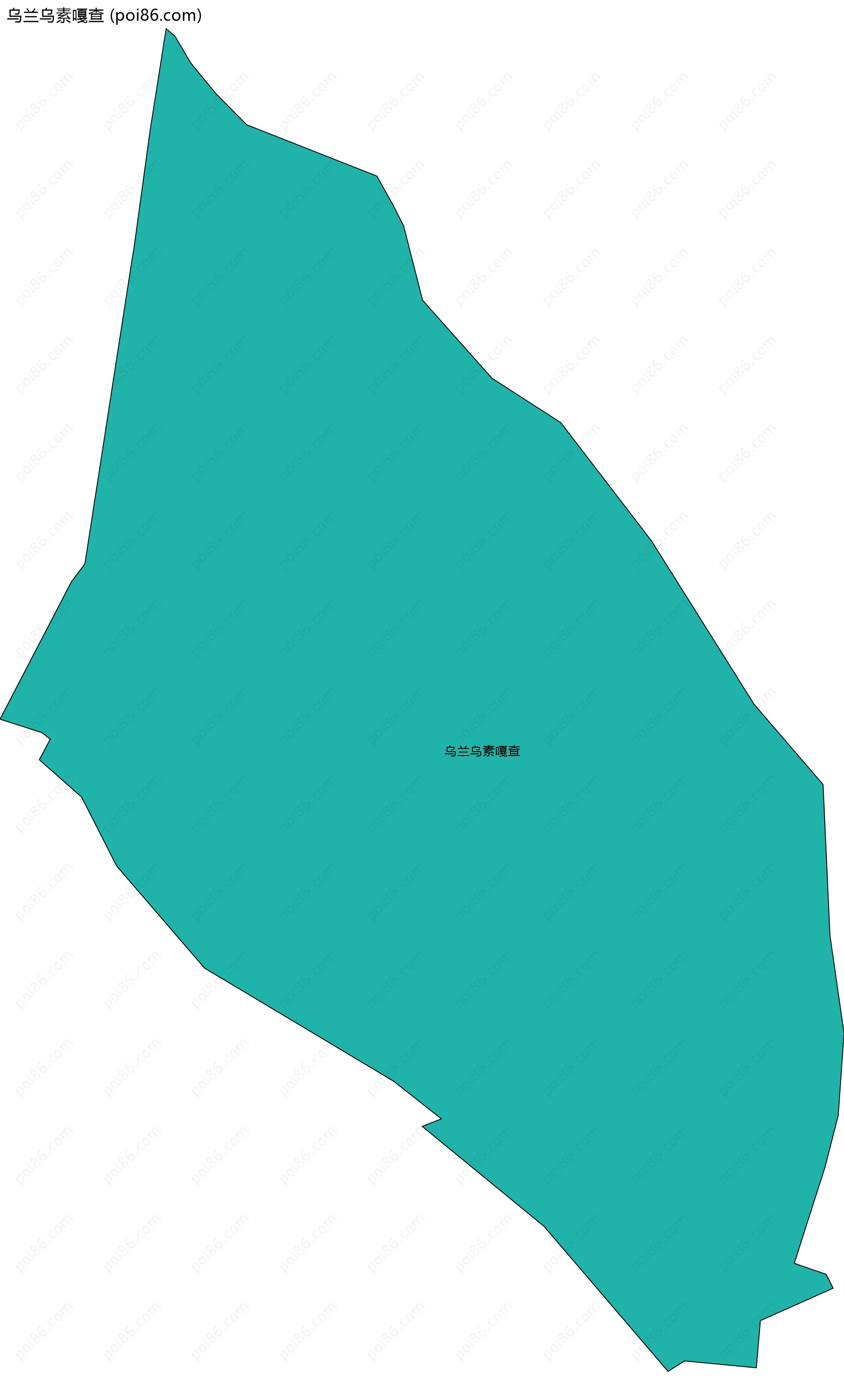 乌兰乌素嘎查边界地图