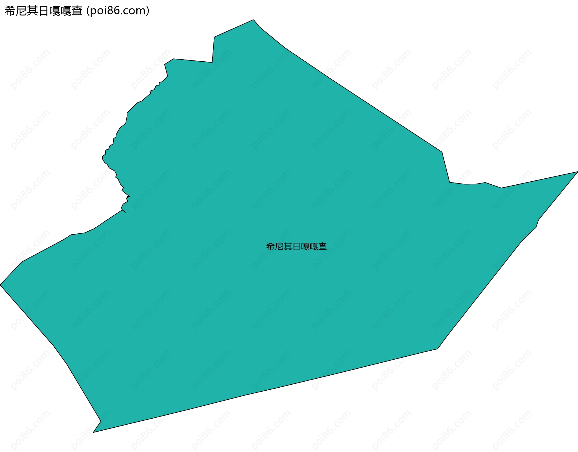 希尼其日嘎嘎查边界地图